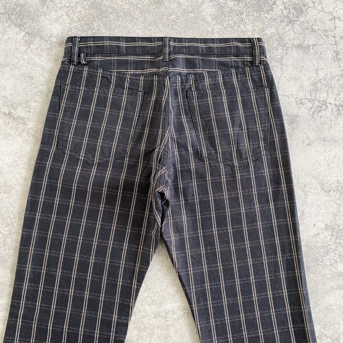 Vintage VTG Men’s Melrose Made In Japan Checker Flared Jeans Size US 30 / EU 46 - 13 Thumbnail