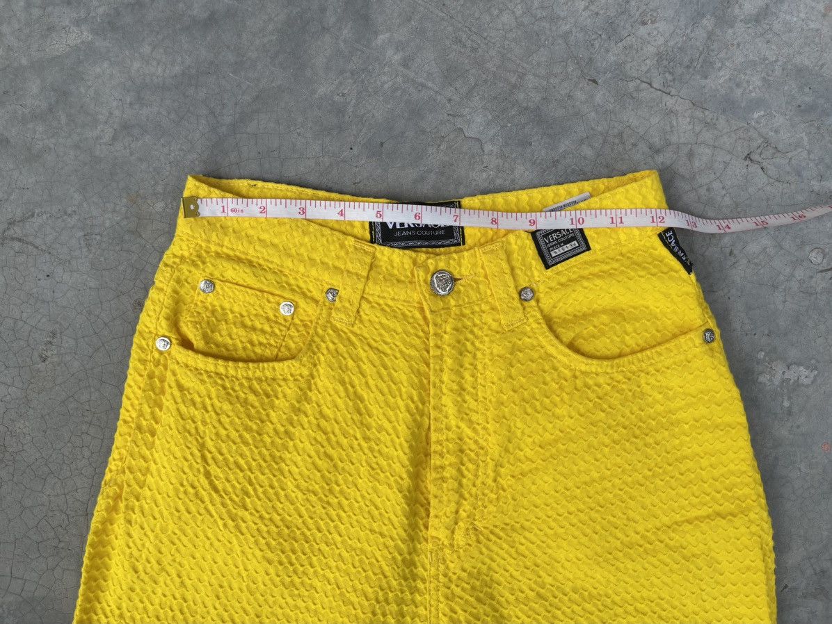 Versace Versace Pants Sunflower W24 L37 Made in Italy Mustard Fringe Size 24" / US 00 / IT 34 - 12 Thumbnail