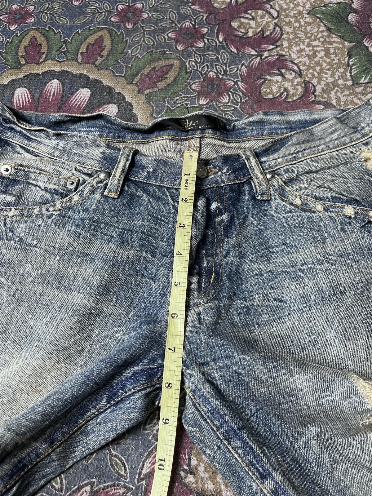 Japanese Brand Midas Distressed Crash flare demin Size US 30 / EU 46 - 10 Thumbnail