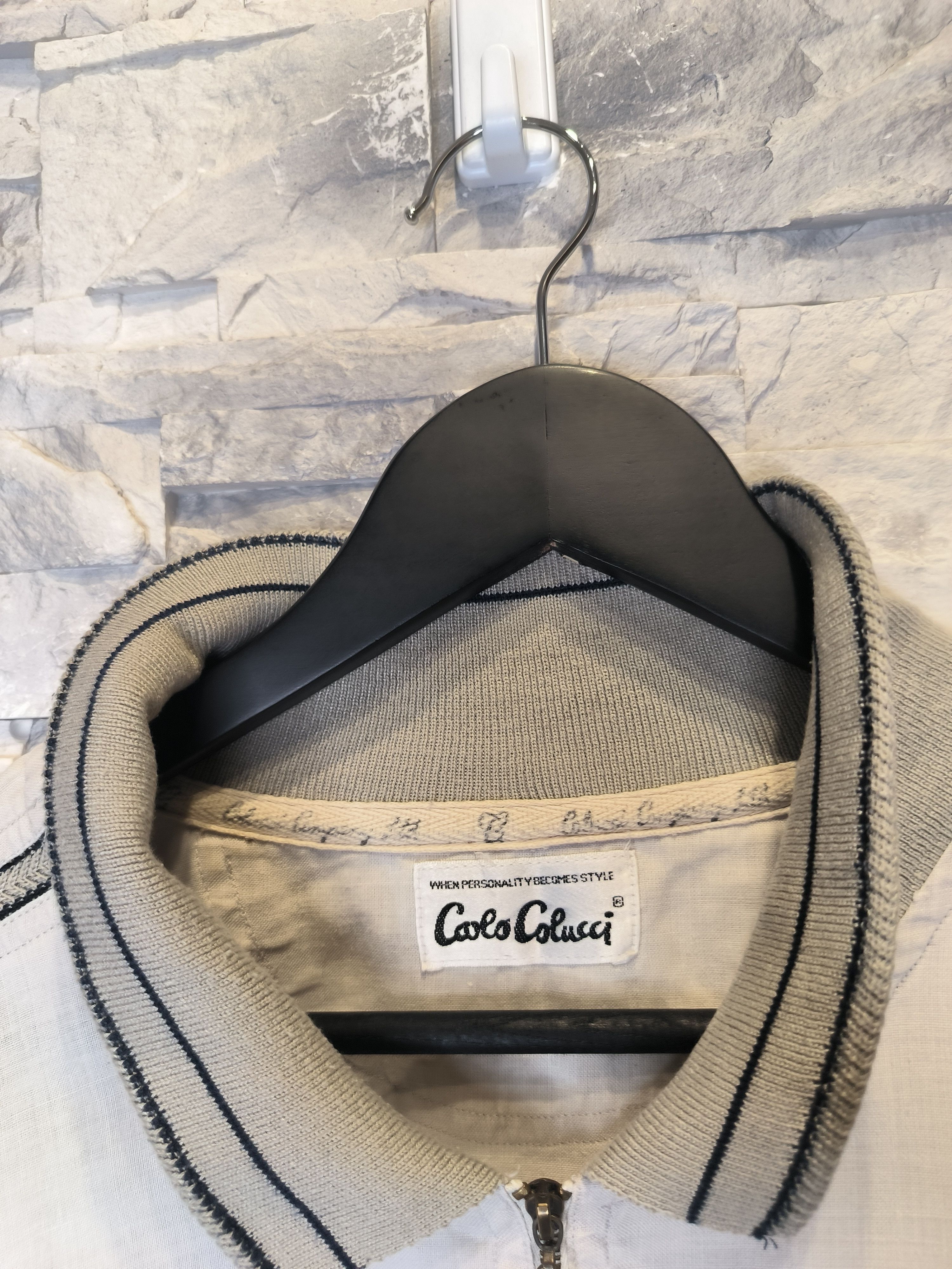 Carlo Colucci Vintage Carlo Colucci Button-Up Shirt Ramie Beige 90s Size US XXL / EU 58 / 5 - 5 Thumbnail