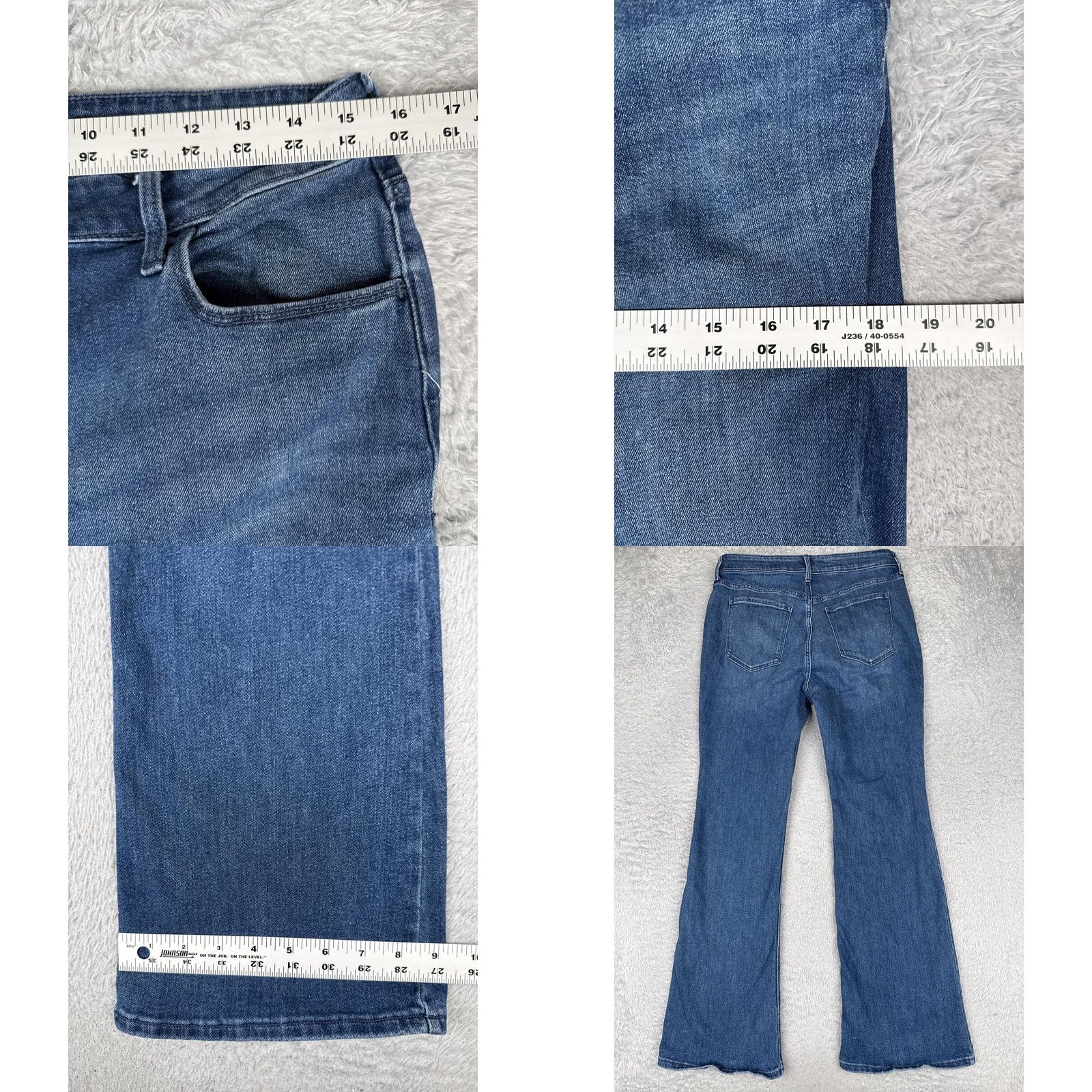 Old Navy Old Navy Wow Flare Jeans Womens 14 Blue Med Wash High Rise Stretch 32x31 Denim Jeans Womens 14 Blue Medium Wash Flared Stretch Old Navy Jeans Mens? Size 36" / US 14 / IT 50 - 9 Thumbnail