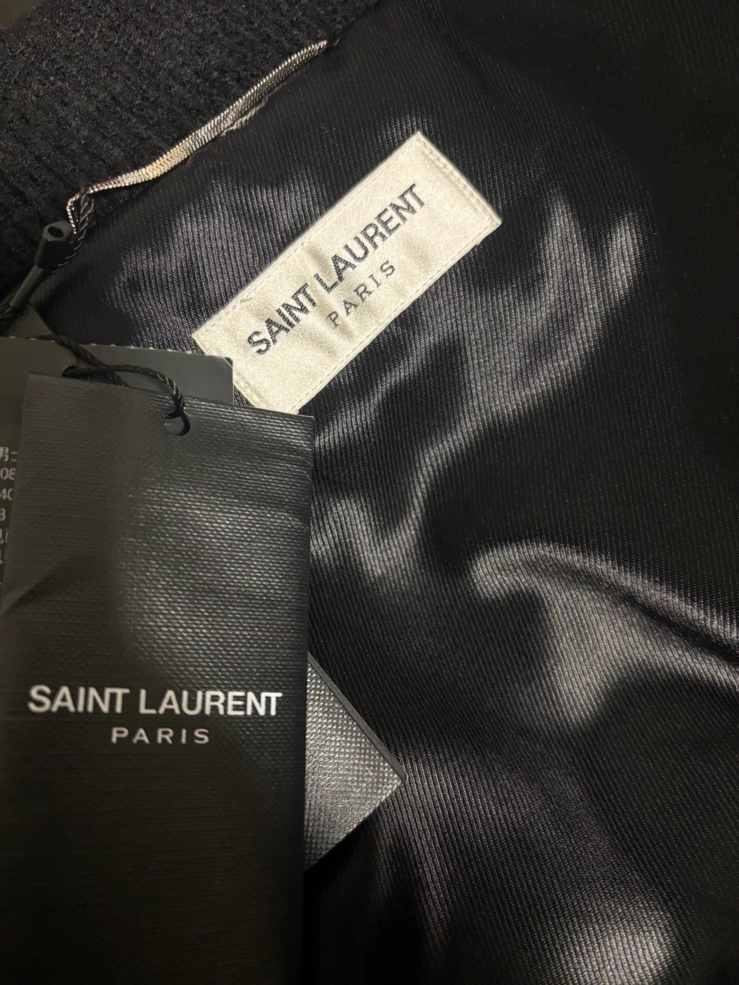 Saint Laurent Paris Saint Laurent 18FW Black Velvet Python Leather Jacket 48 EU Size US M / EU 48-50 / 2 - 5 Thumbnail
