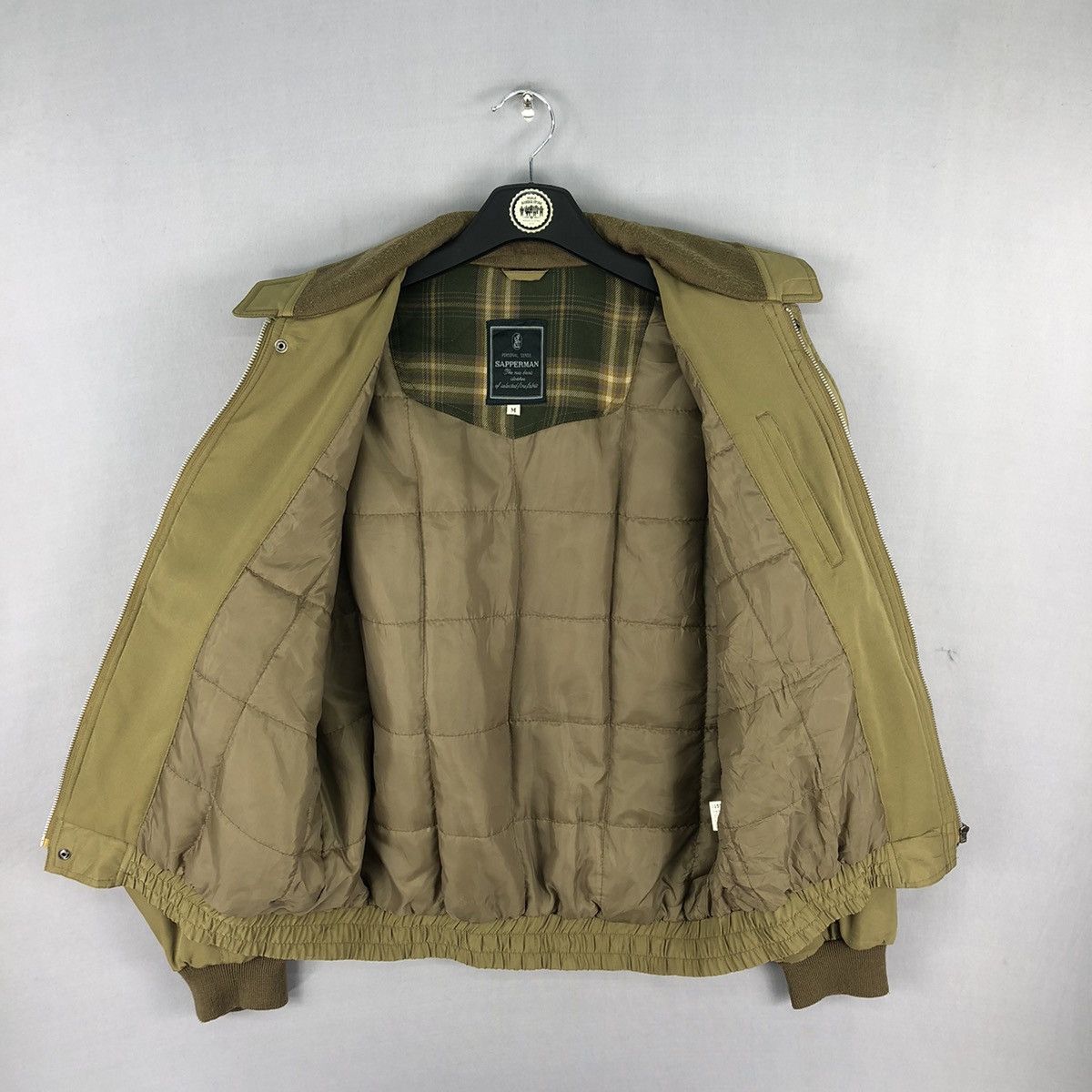 Japanese Brand Vintage 90's Casual Work Zipper Jacket Caramel by Sapperman Size US M / EU 48-50 / 2 - 7 Thumbnail