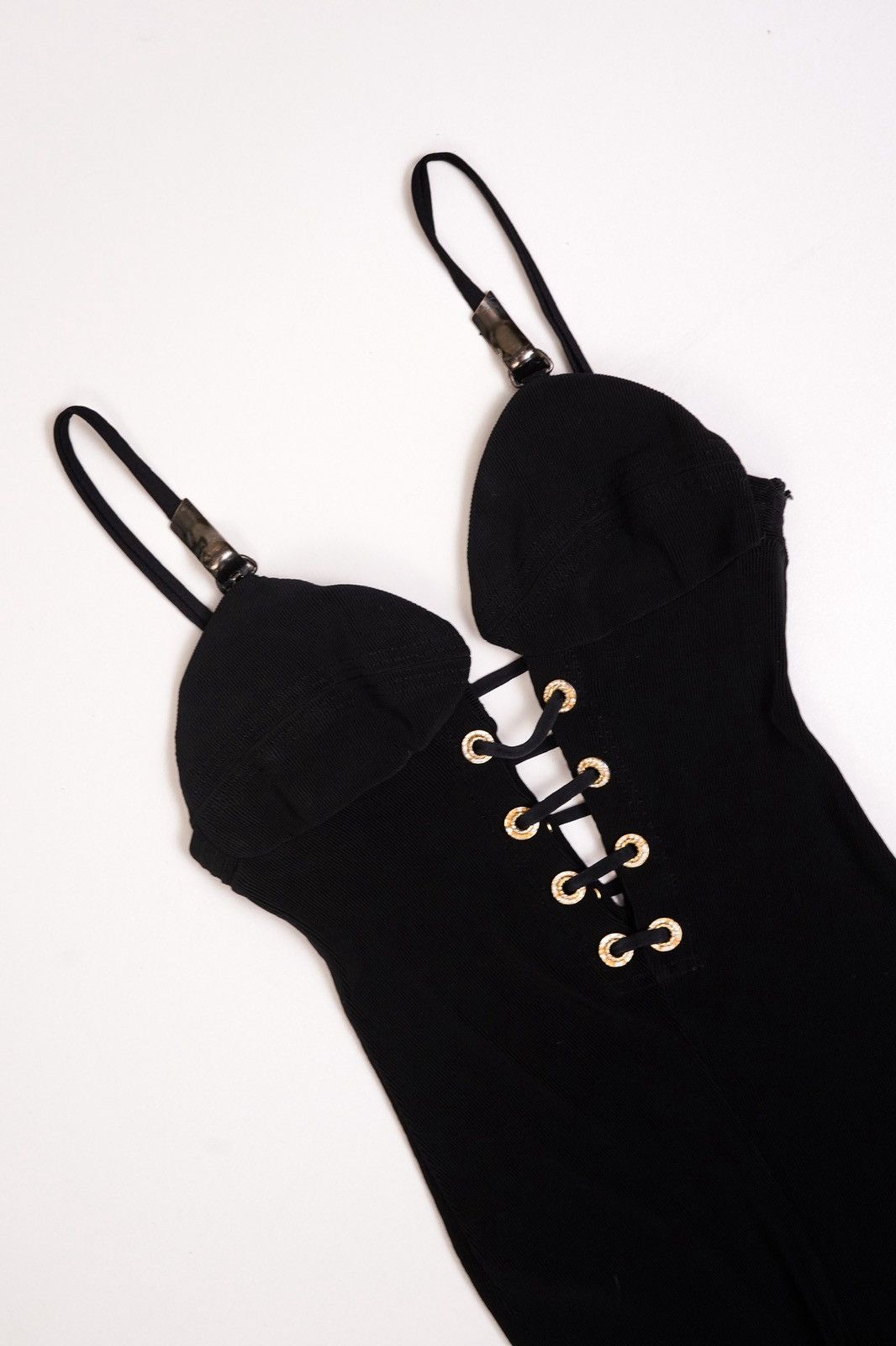 Versace Gianni Versace S/S 1992 Black Plunging Jumpsuit Size S / US 4 / IT 40 - 7 Thumbnail
