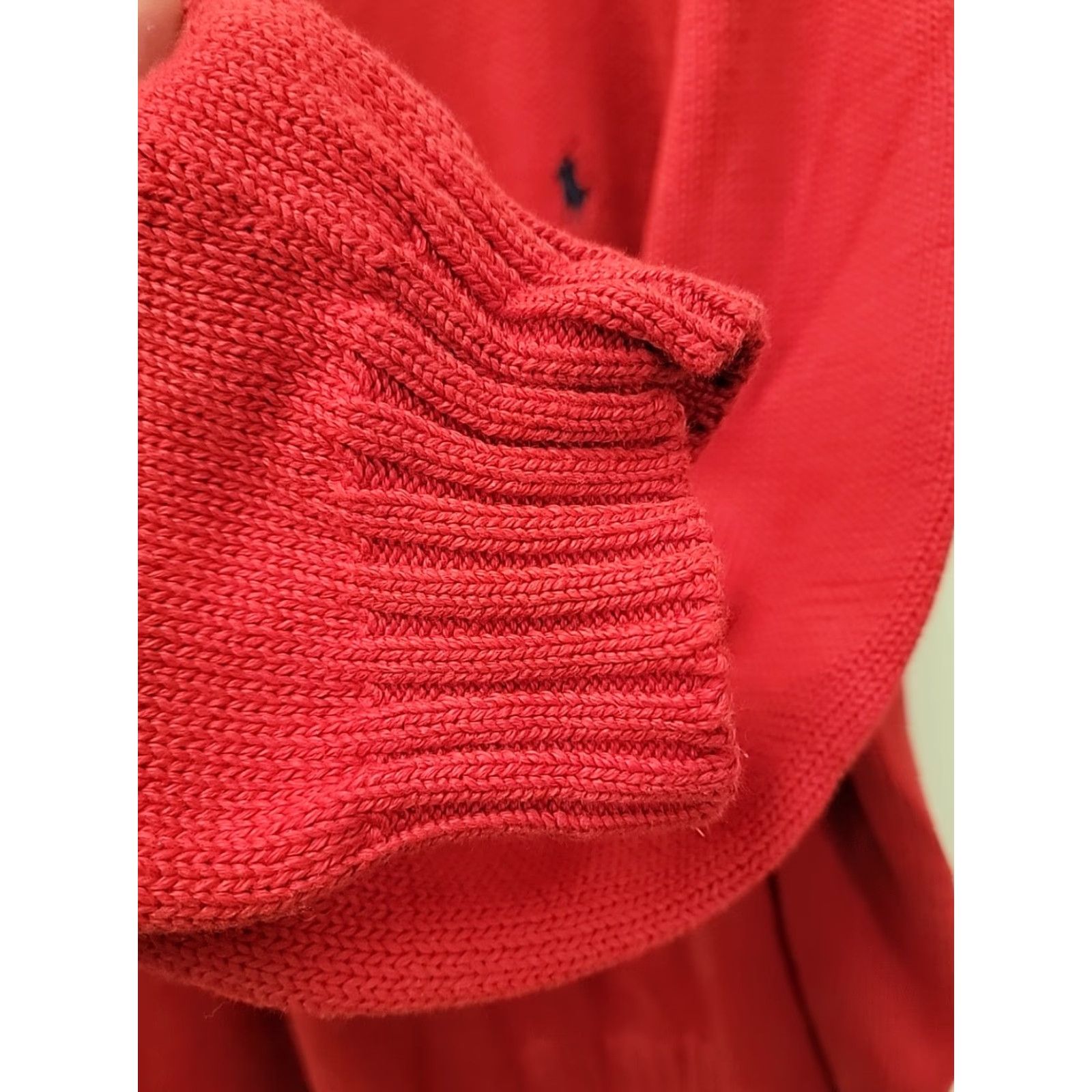Polo Ralph Lauren VINTAGE Polo Ralph Lauren Sweater Shirt 2XL Mens Red Knit Pullover 90s Classic Crew Neck Long Sleeve Cotton Size US XXL / EU 58 / 5 - 5 Thumbnail