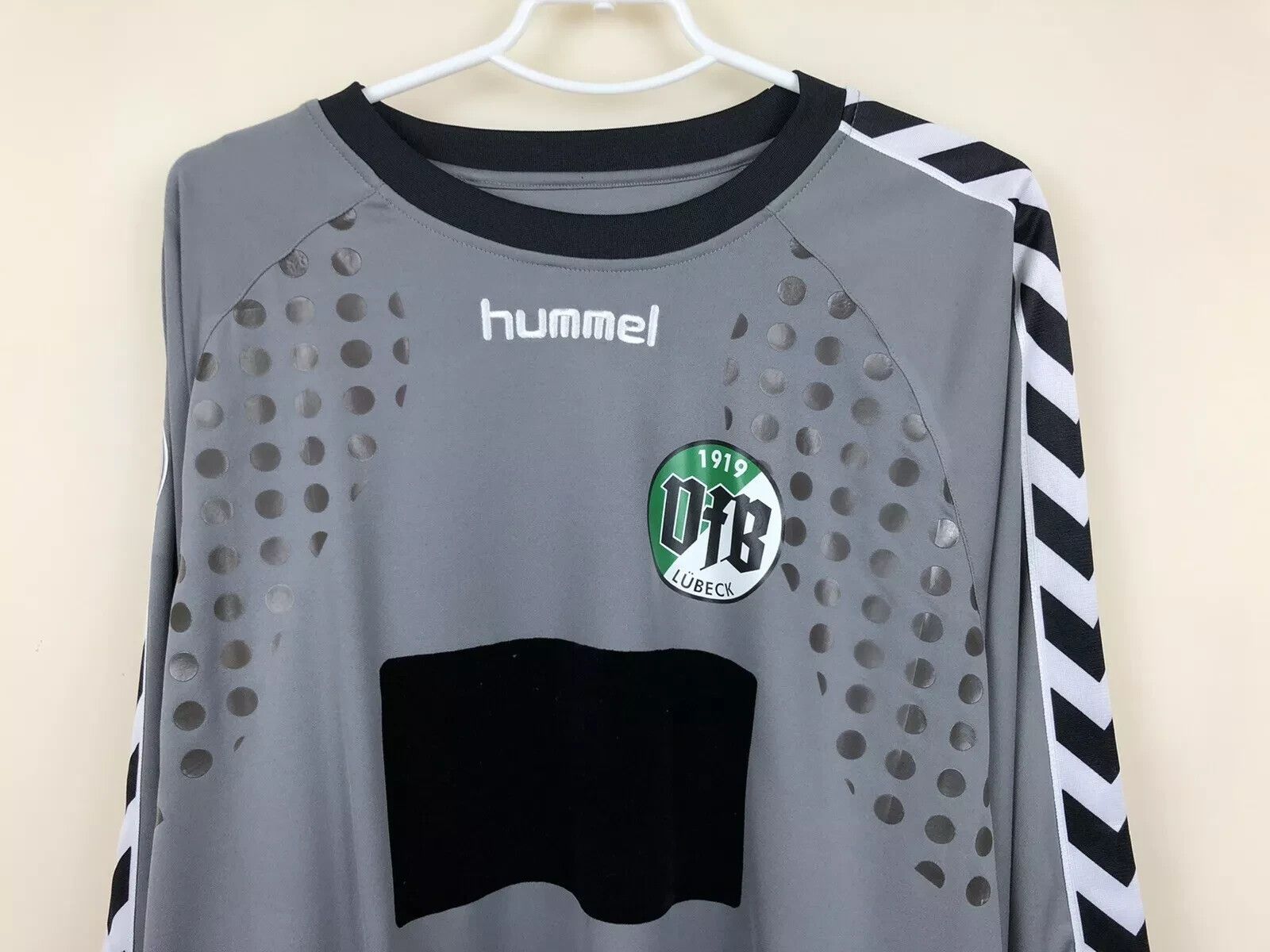 Hummel VFB LUBECK GOALKEEPER SHIRT 2008 2009 HOLLERIETH MATCH WORN Size US XXL / EU 58 / 5 - 9 Thumbnail