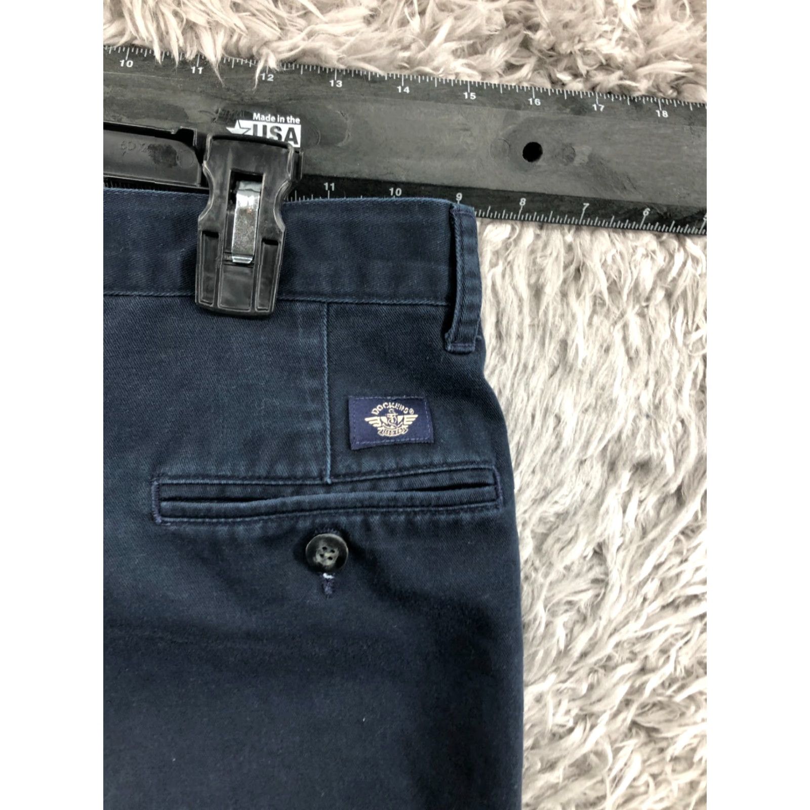 Dockers DOCKERS Pants Khakis Flat Front Classic Fit 36x32 Blue Mens Size US 36 / EU 52 - 6 Thumbnail