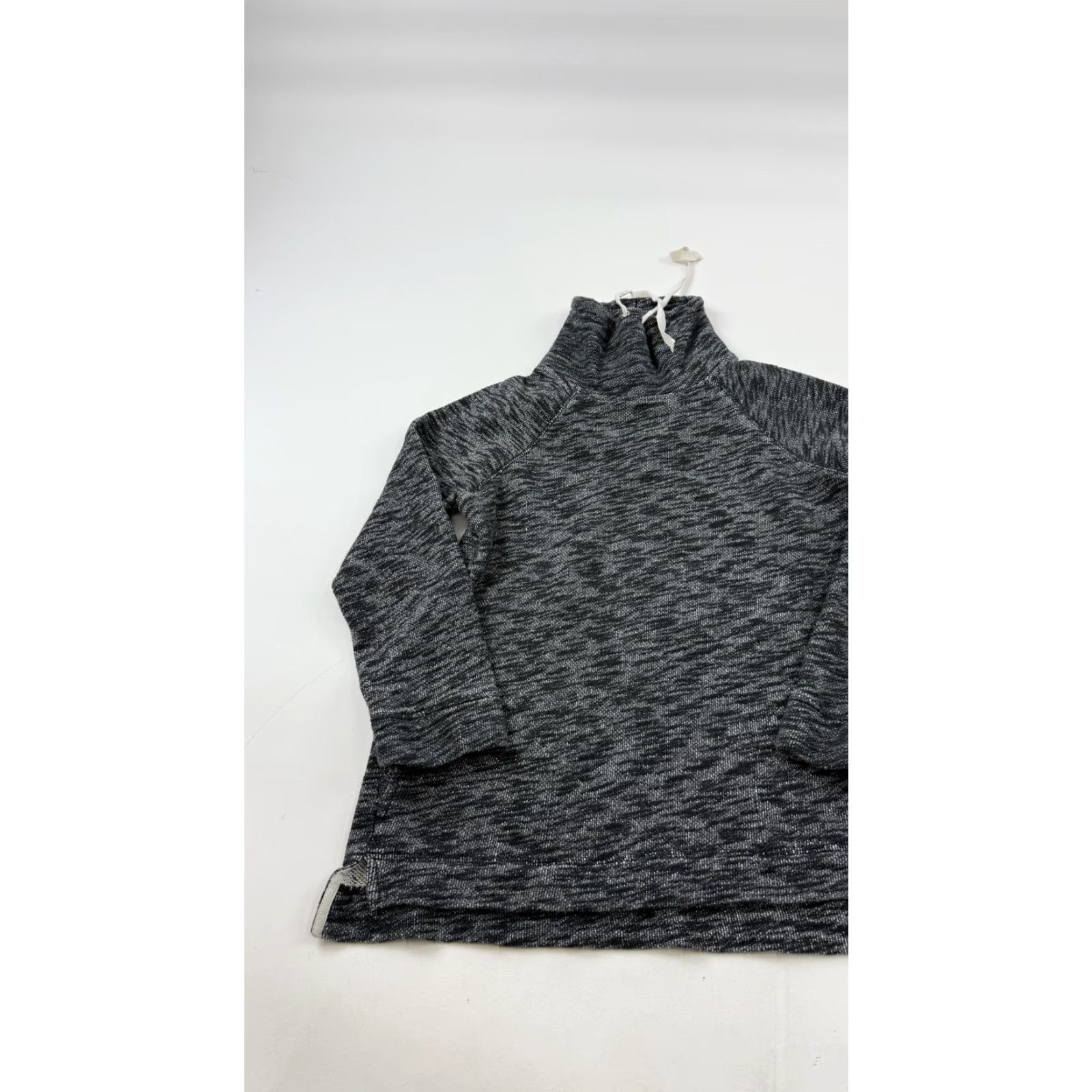 J.Crew J.Crew Sweater Womens S/M Gray 100% Cotton Mock Neck Raglan Pullover Soft Knit Size S / US 4 / IT 40 - 2 Thumbnail