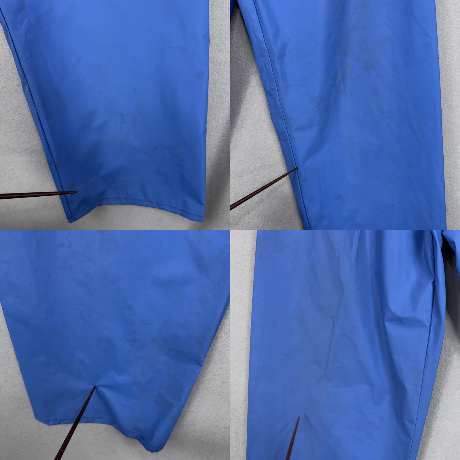 Vintage VINTAGE L.L. Bean Rain Pants Mens Large Blue PVC Nylon Elastic Waist 80s 90s Pants Mens Large Blue Waterproof Rain Pants Size US 33 - 8 Thumbnail