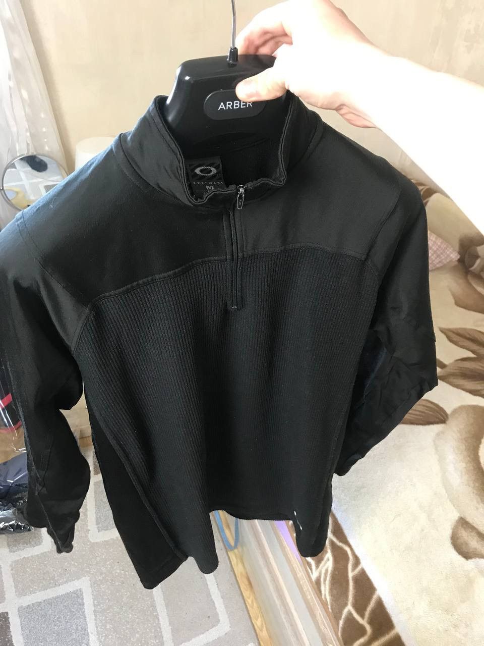 Vintage 🔥 Vintage Oakley Total Black FLEECE Jacket Gorpcore Y2K Size US M / EU 48-50 / 2 - 6 Thumbnail