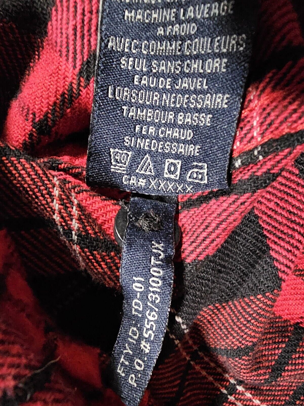 Rainforest Rainforest Men's Heavyweight Flannel Shirt Black/Red Plaid M Size US M / EU 48-50 / 2 - 12 Thumbnail