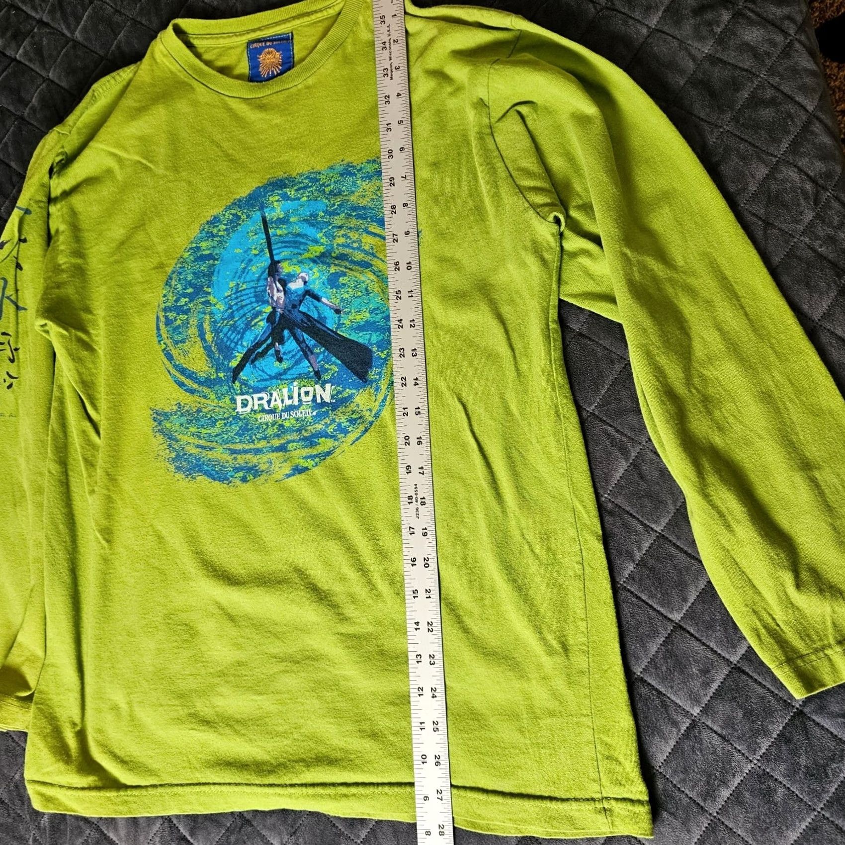 Vintage VINTAGE Cirque du Soleil Dralion Long Sleeve Graphic T-Shirt S/M Canada Unisex Adults Mens Womens Cirque Du Soleil Shirt Green 2000s Size US S / EU 44-46 / 1 - 5 Thumbnail
