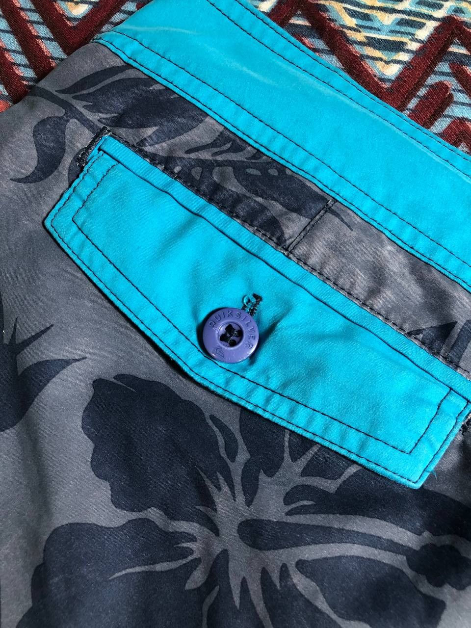 Quiksilver × Vintage Y2K Quiksilver Men’s Board Swimming Shorts Size US 30 / EU 46 - 9 Thumbnail