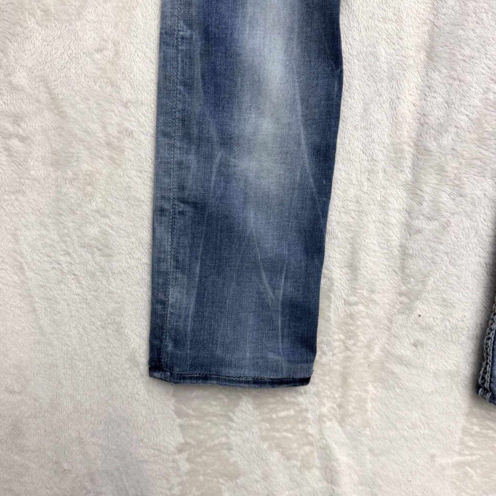 Vintage VINTAGE Rock Revival Nancy Jeans Womens 26x30 Blue Straight Distressed Embellished Denim Size 42" / US 20 - 7 Thumbnail