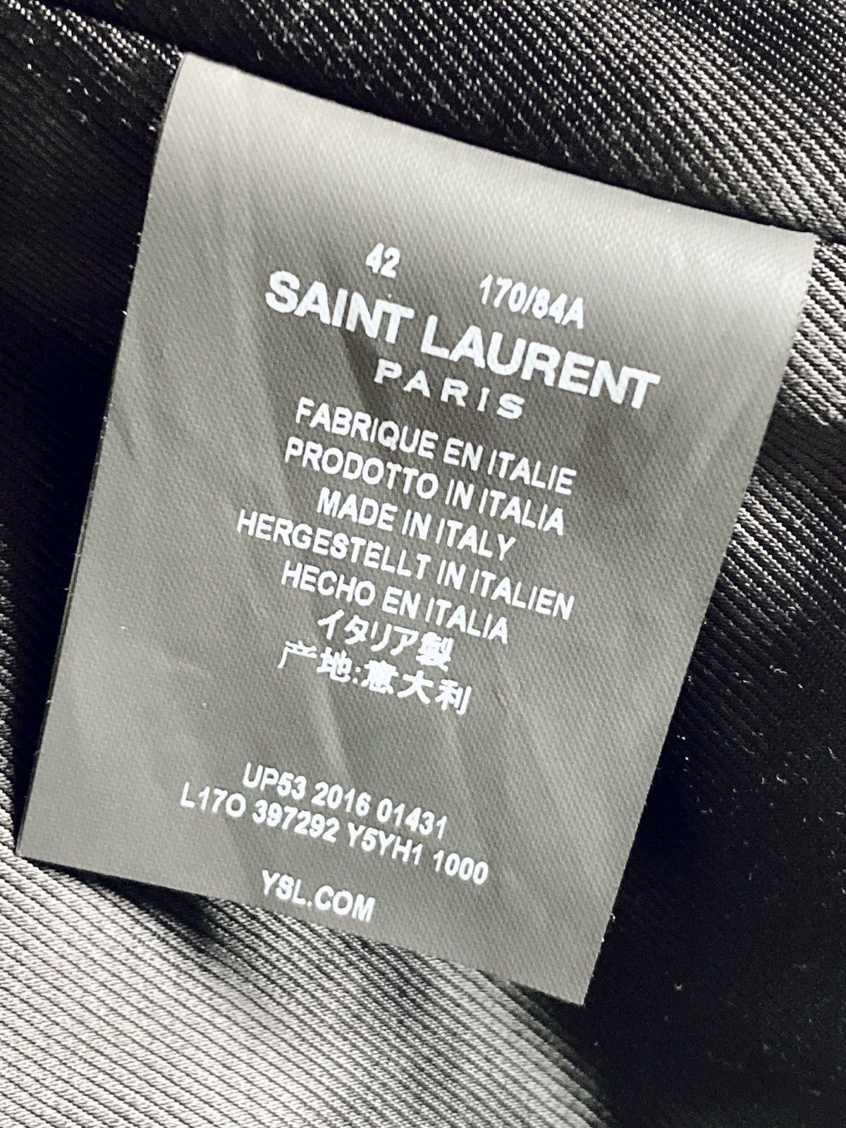 Hedi Slimane SAINT LAURENT BY HEDI SLIMANE L17 CALF LEATHER JACKET SIZE42 Size US XS / EU 42 / 0 - 4 Thumbnail