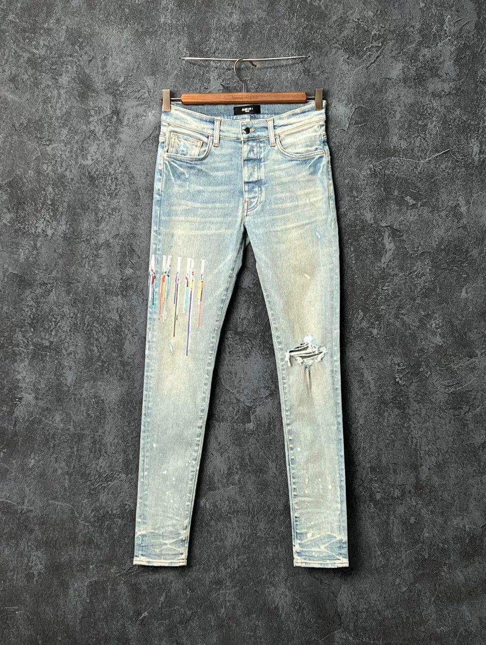 Amiri Amiri Denim Embroidered Casual Pants 32 Men Size US 32 / EU 48 - 1 Thumbnail