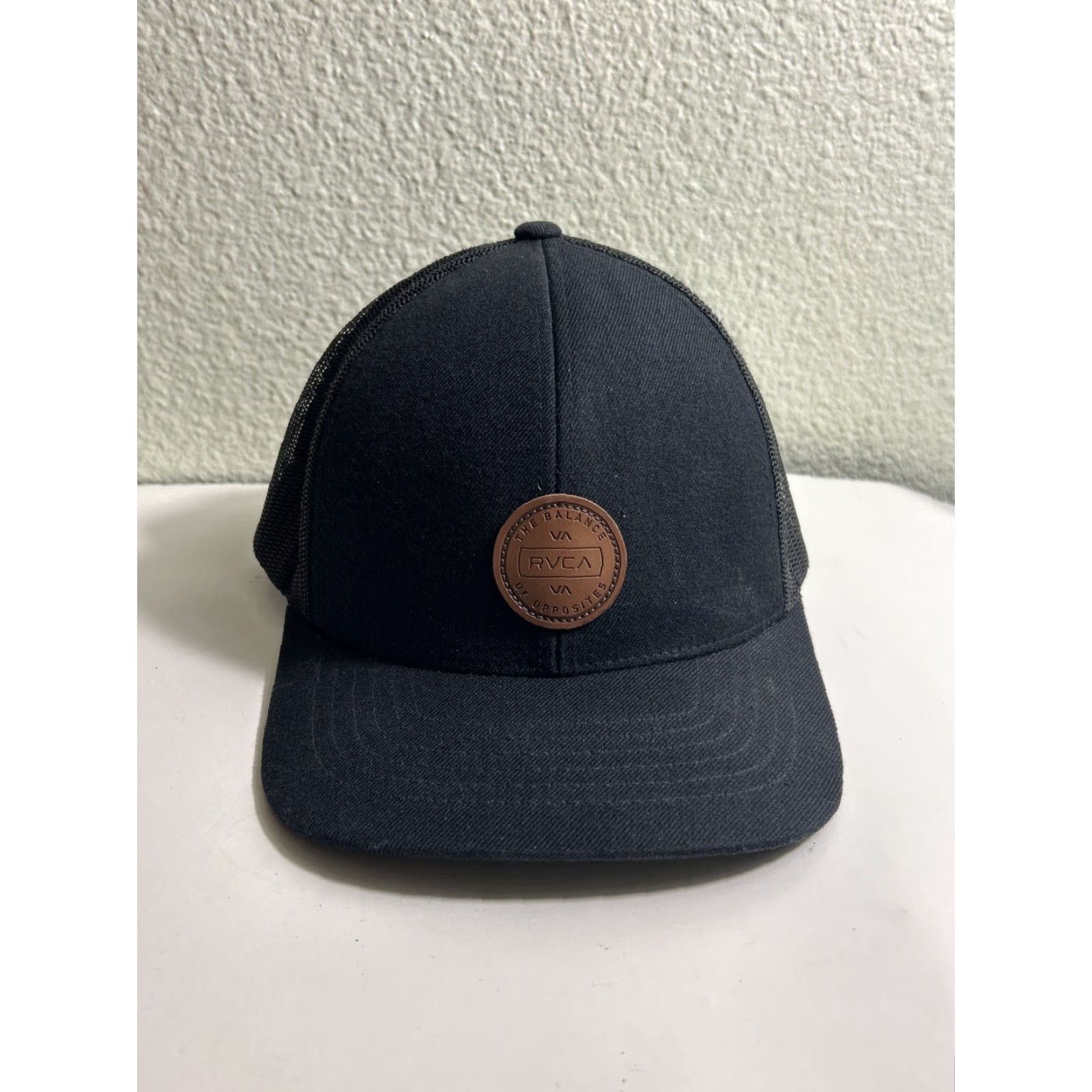 RVCA RVCA The Balance of Opposite Black Snapback Hat Men OSFM Adjustable Brown Logo Size ONE SIZE - 2 Thumbnail