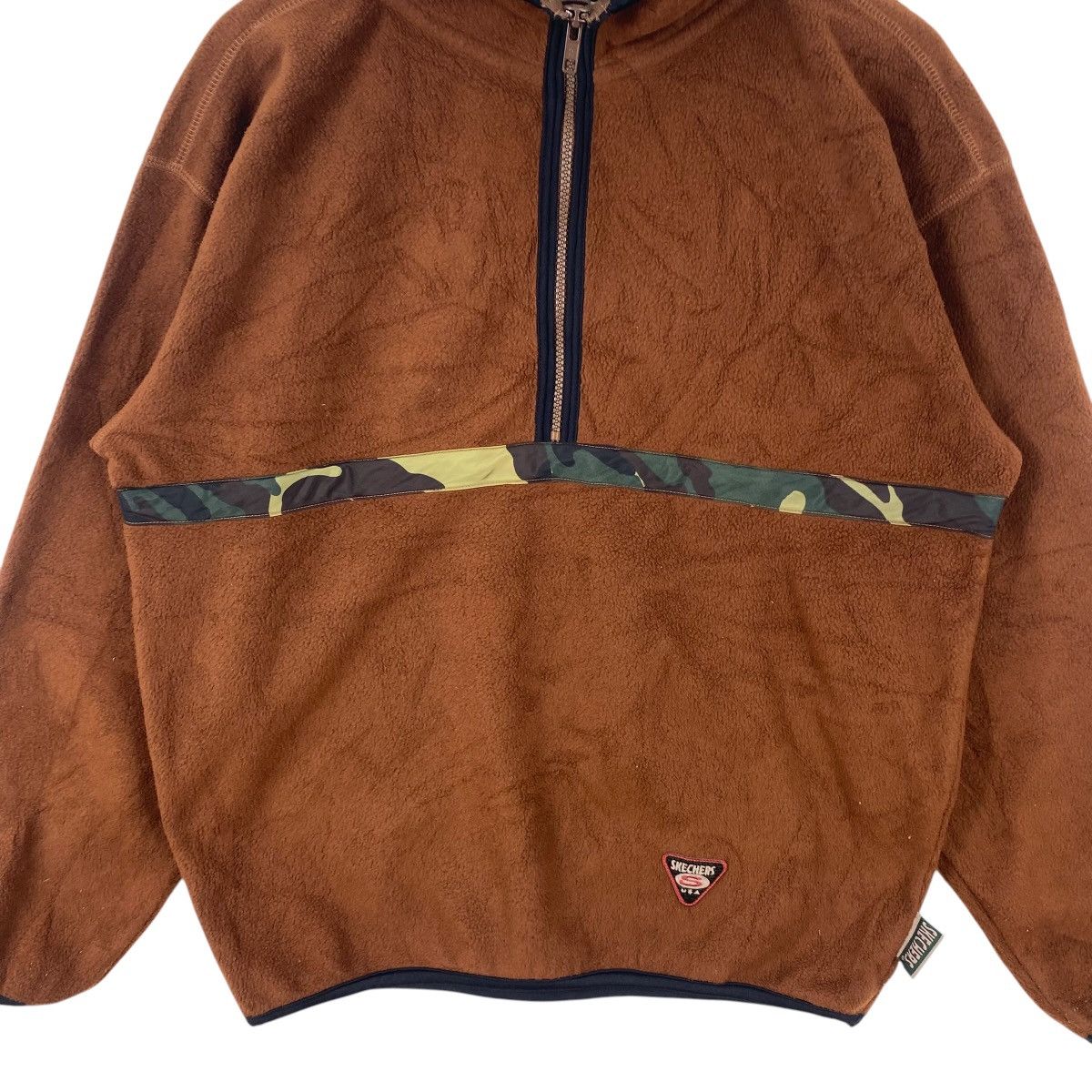 SKECHERS Vintage SKECHERS SPORT Utility Fleece Pullover Jacket Camo Size US M / EU 48-50 / 2 - 6 Thumbnail