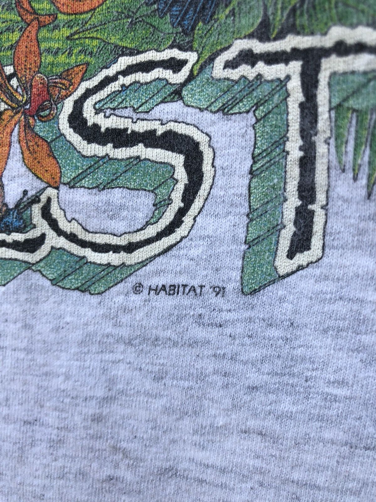 Vintage Vintage 90s Habitat Rainforest Animals Nature Mirror Tshirt Size US XL / EU 56 / 4 - 9 Thumbnail