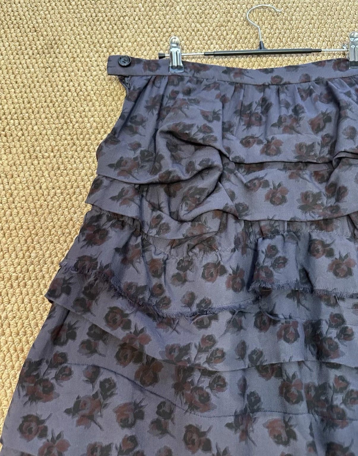 Comme des Garcons COMME des GARÇONS Navy Base Wine Layered Skirt K23 Size 25" / US 0 / IT 36 - 9 Thumbnail