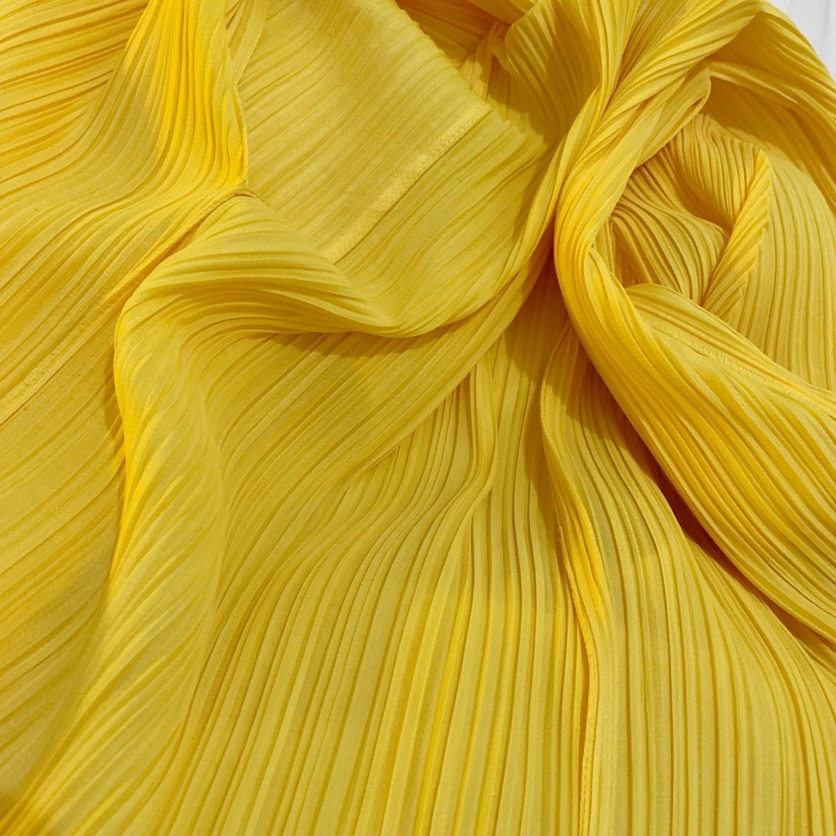 Issey Miyake Pleats Please Issey Miyake Kimono Yellow Japanese Brand Size M / US 6-8 / IT 42-44 - 8 Thumbnail