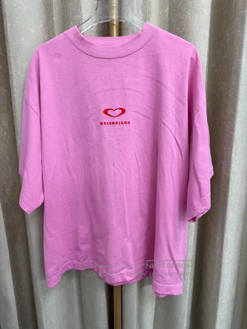 Balenciaga Balenciaga Embroidered Round Neck Short Sleeve Size S / US 4 / IT 40 - 1 Thumbnail