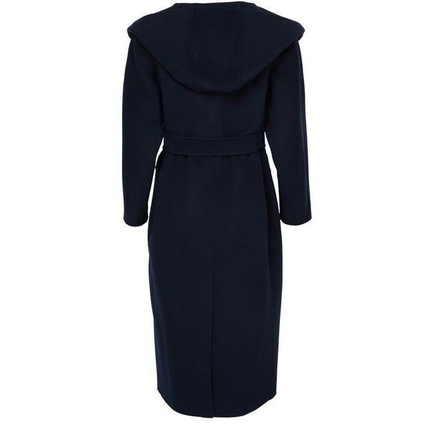 Max Mara MAX MARA Cassia Belted Blue Wool Long Coat New & Authentic ( Size XS / US 0-2 / IT 36-38 - 2 Thumbnail