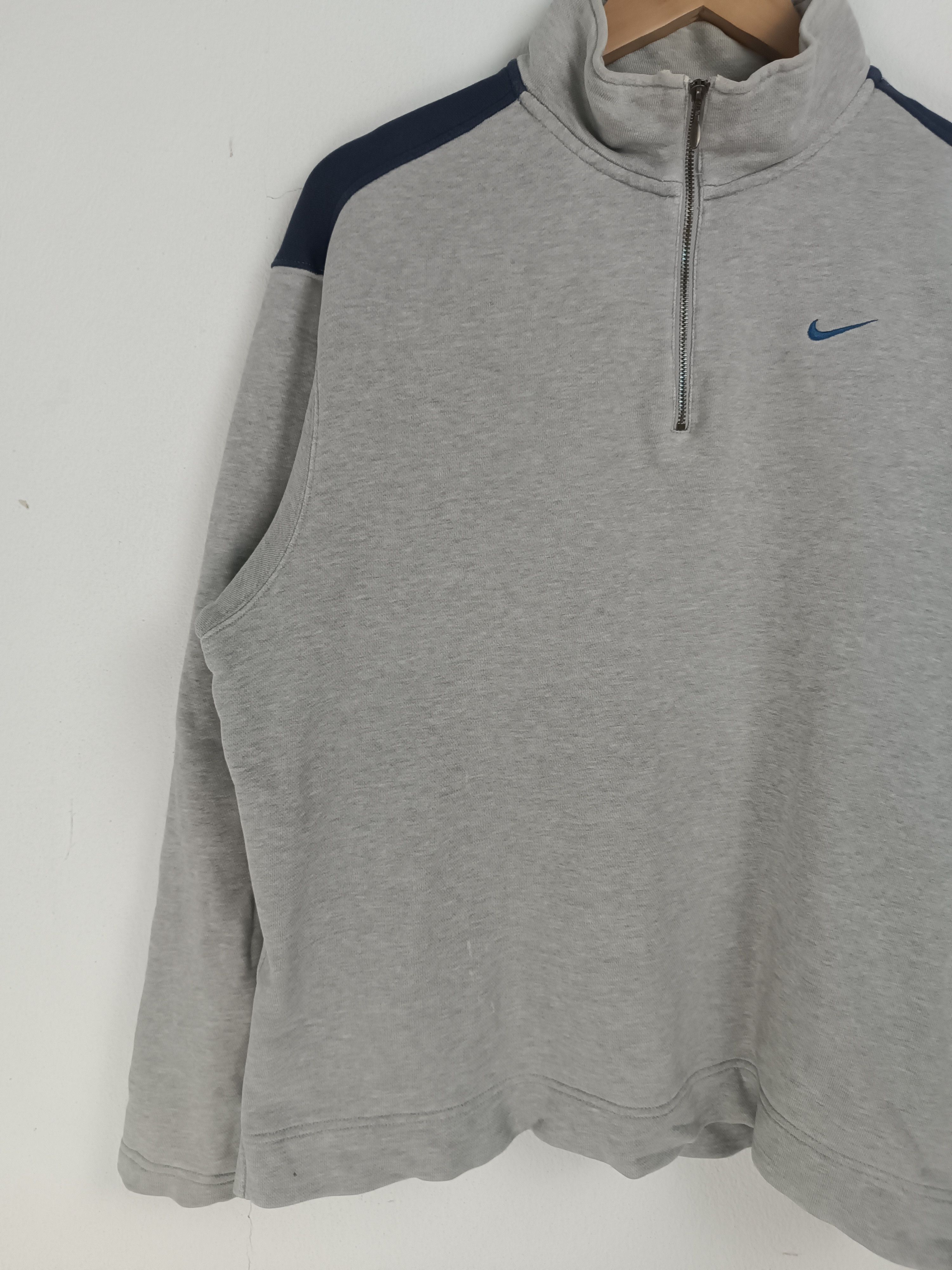 Nike THRASHED FADED VINTAGE Y2K NIKE HALF ZIPPER VERY RARE Size US M / EU 48-50 / 2 - 5 Thumbnail