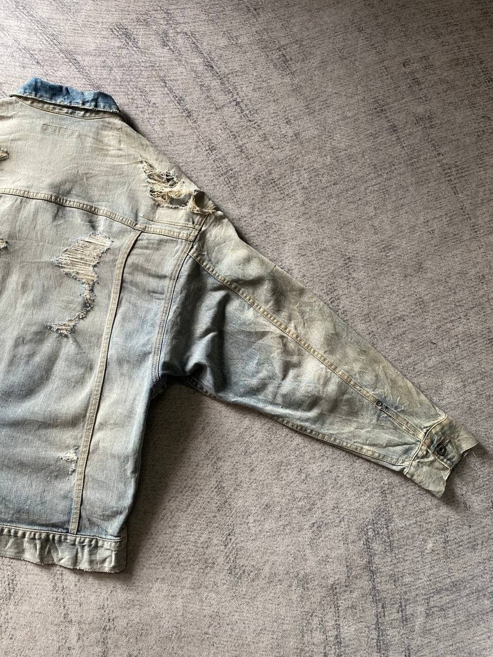 GOSTAR DE FUGA Gostar De Fuga Distressed Denim Jacket Japan Grunge Style Size US S / EU 44-46 / 1 - 9 Thumbnail
