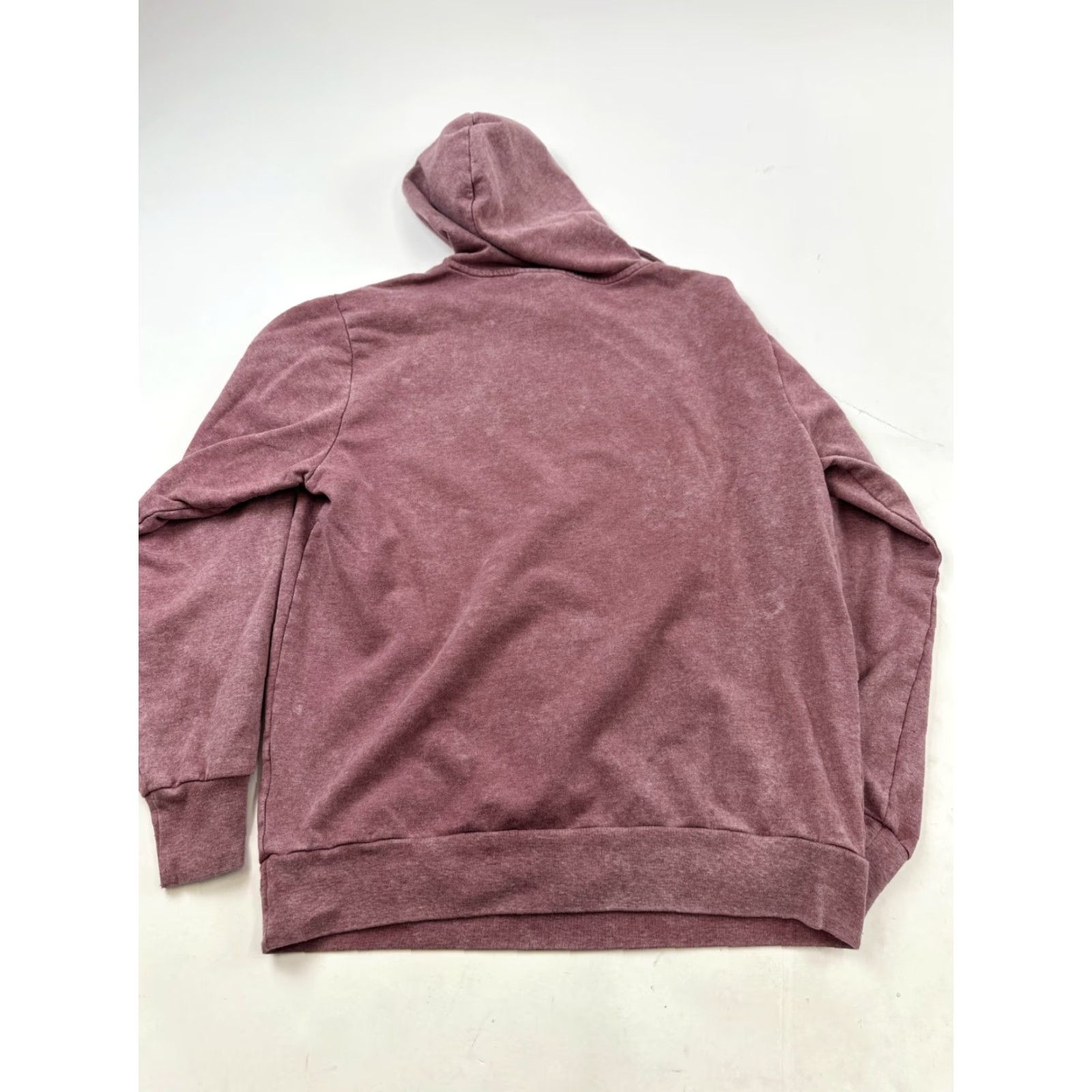 Spell Mickey Mouse Hoodie Men Medium Maroon Fleece Lined Sweatshirt Pullover Size US M / EU 48-50 / 2 - 2 Thumbnail