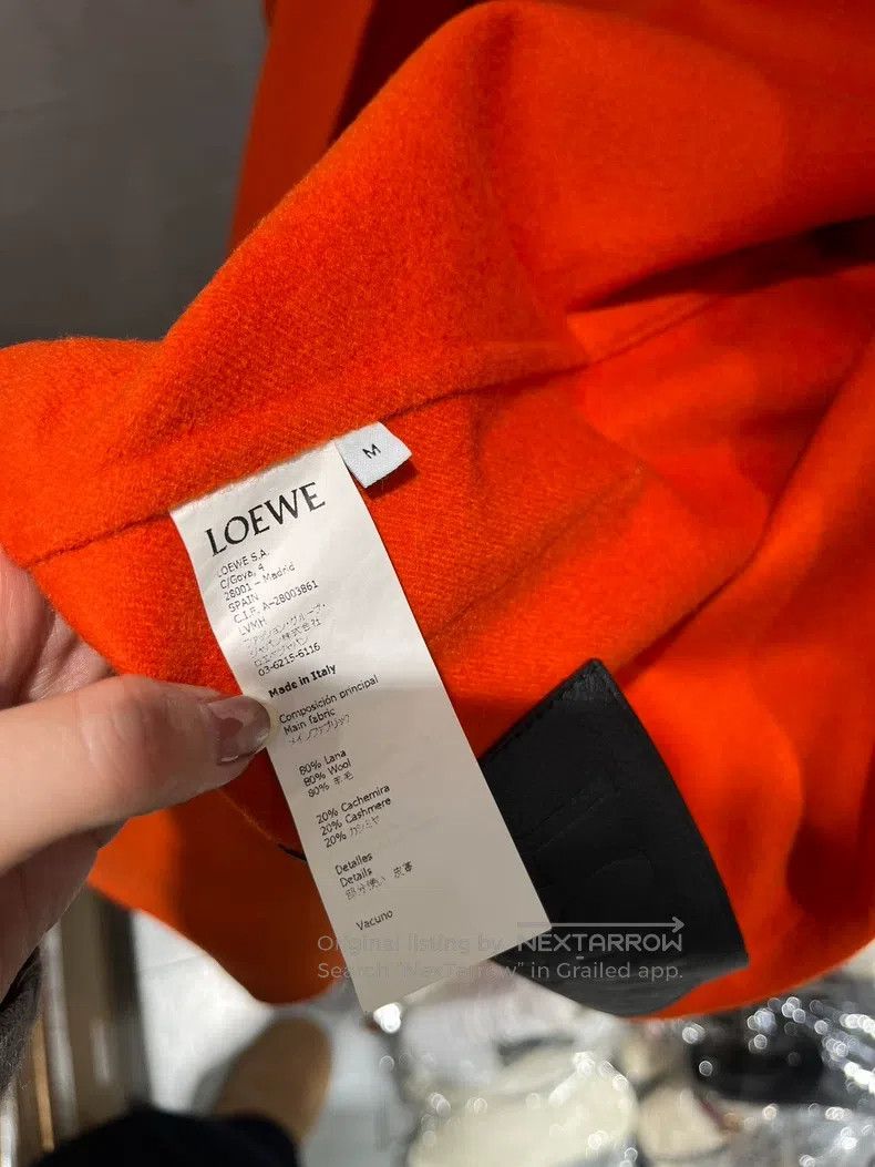Loewe Loewe Orange Tweed Coat Size M / US 6-8 / IT 42-44 - 5 Thumbnail