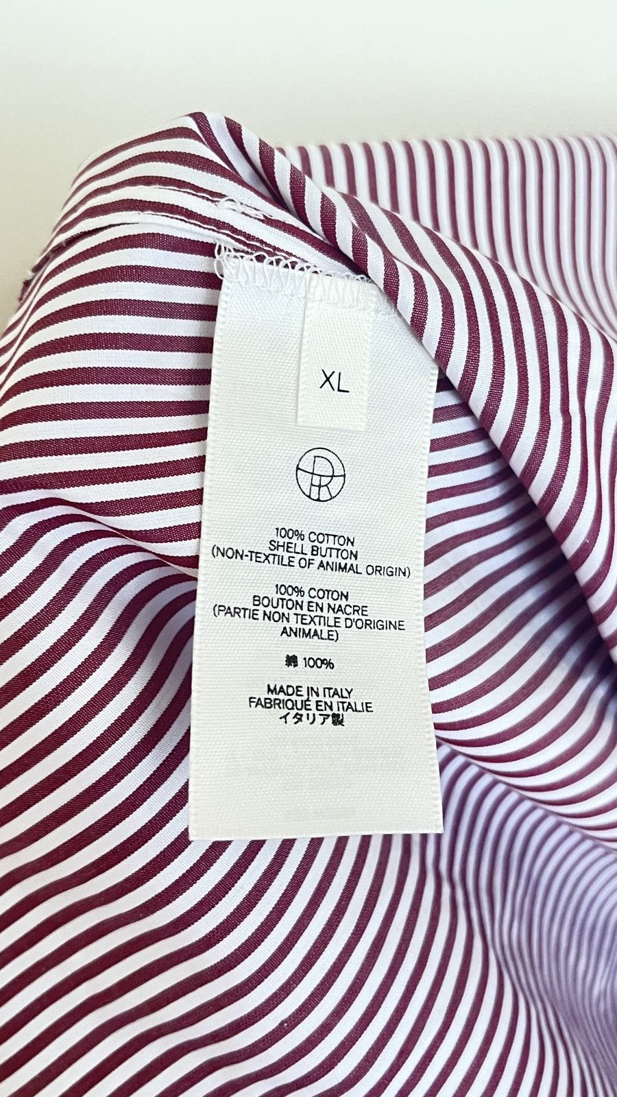 The Row The Row 'Kroner' striped long sleeve shirt Size US XL / EU 56 / 4 - 5 Thumbnail