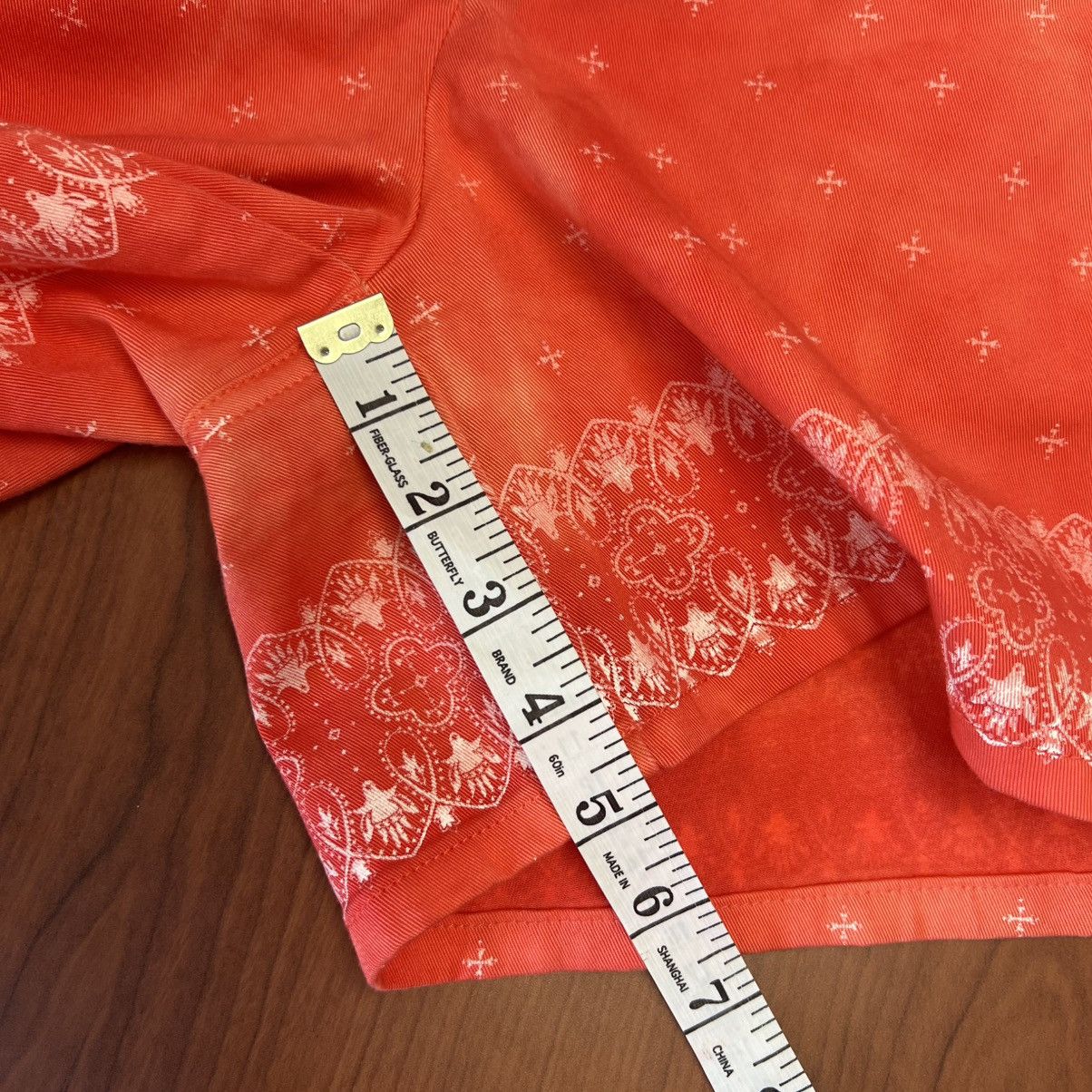Maison Margiela MM6 Maison Martin Margiela Orange Patterned Shorts Italy Size 28" / US 6 / IT 42 - 19 Thumbnail