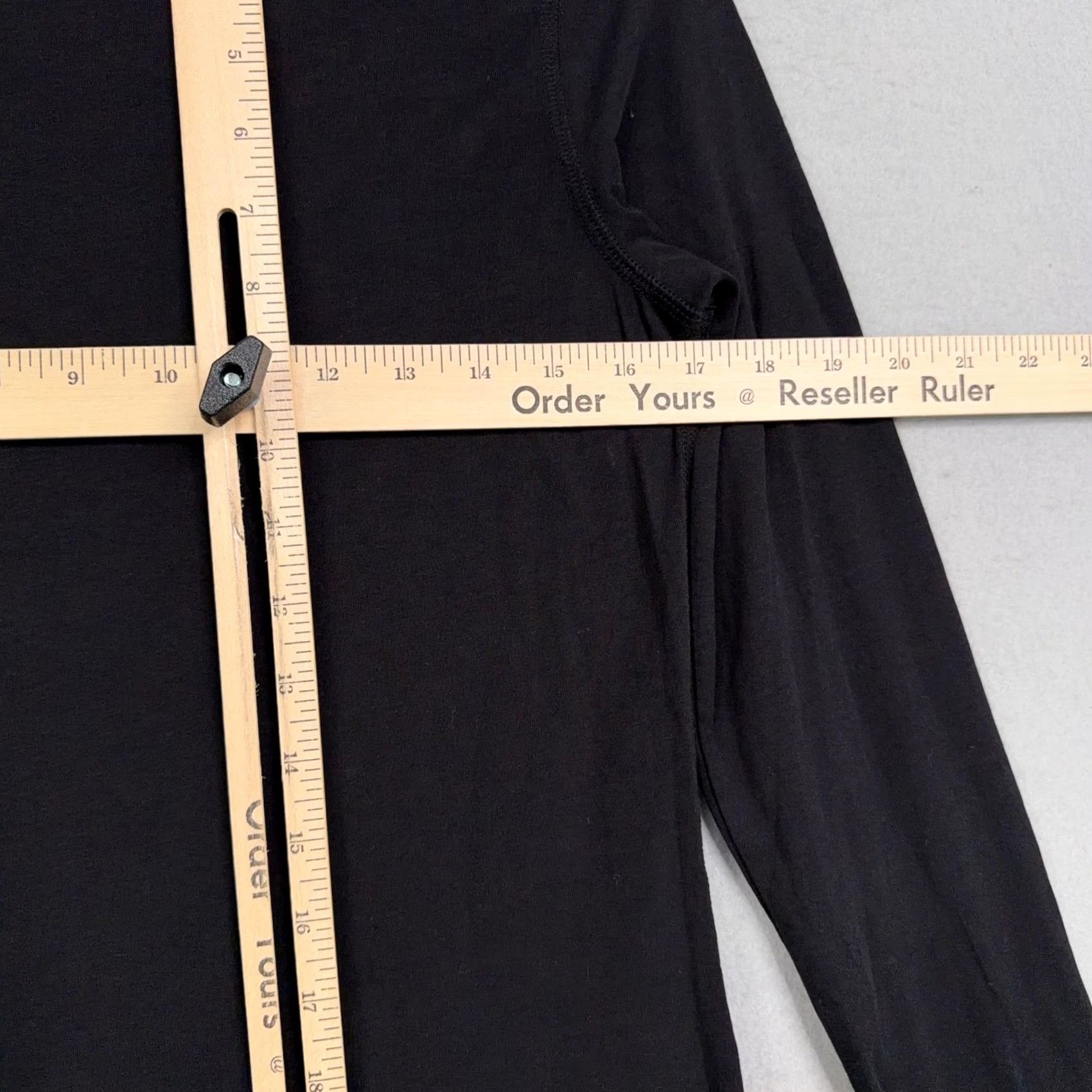 Vince Vince Shirt Womens Medium Black Pima Cotton Turtleneck Long Sleeve Stretch Top Capsule Size M / US 6-8 / IT 42-44 - 7 Thumbnail