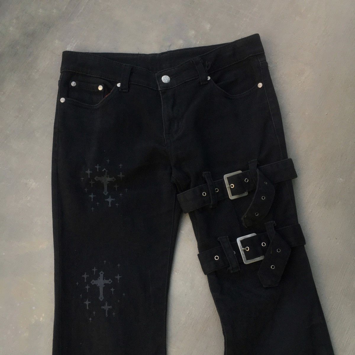 If Six Was Nine Hiderock bondage flare pants Size US 33 - 4 Thumbnail