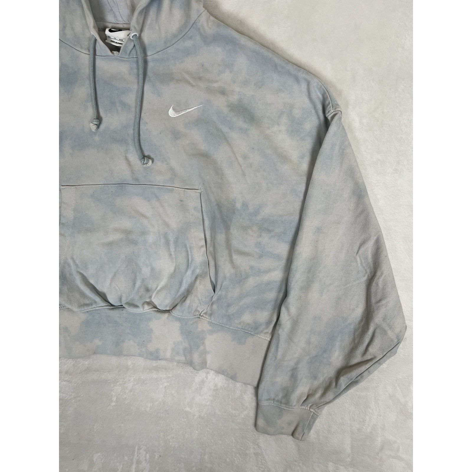 Nike Nike Women's Oversized Pullover Hoodie "Worn Blue & White" T Size XS / US 0-2 / IT 36-38 - 3 Thumbnail