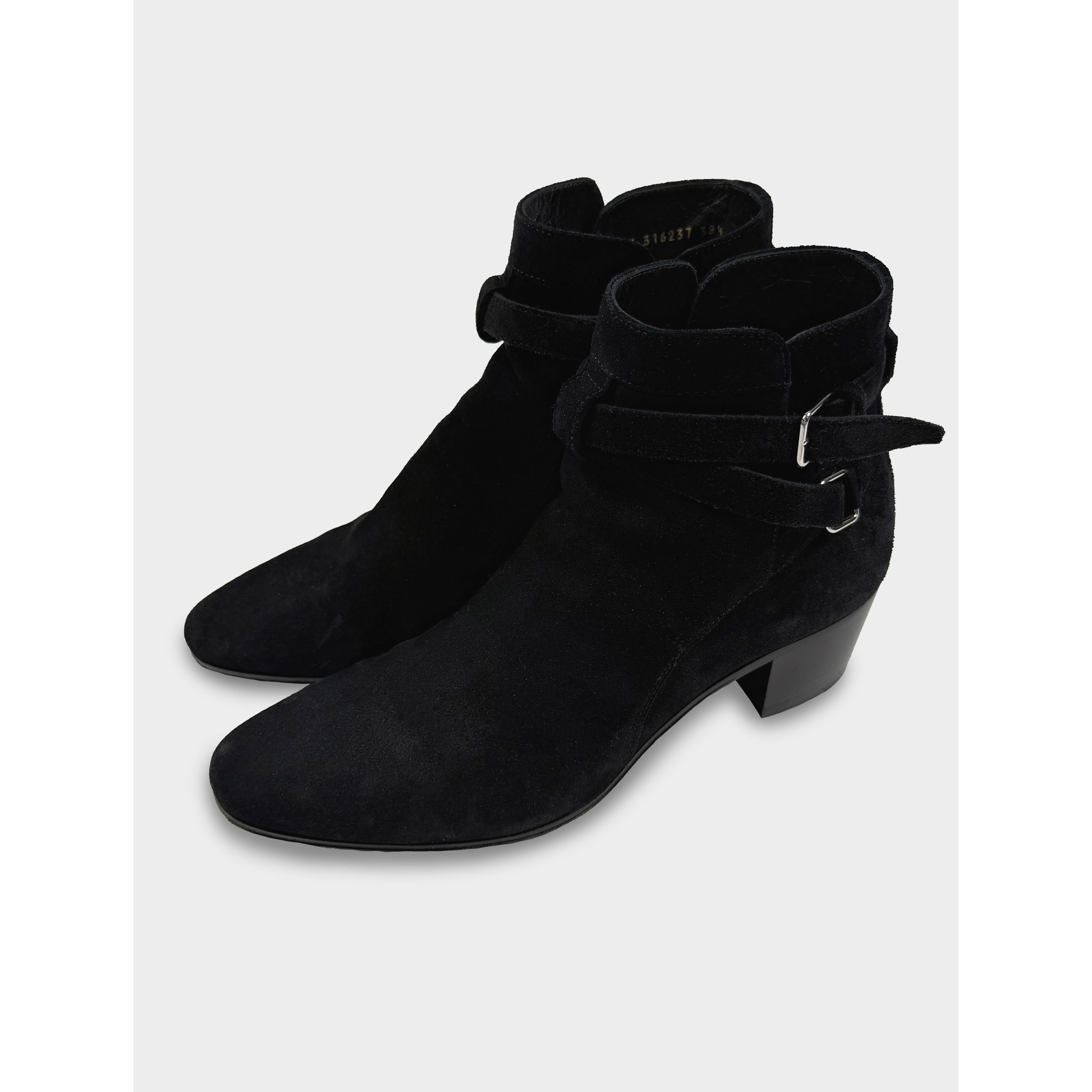 Saint Laurent Paris Saint Laurent suede harness ankle boots Size US 8.5 / IT 38.5 - 1 Thumbnail