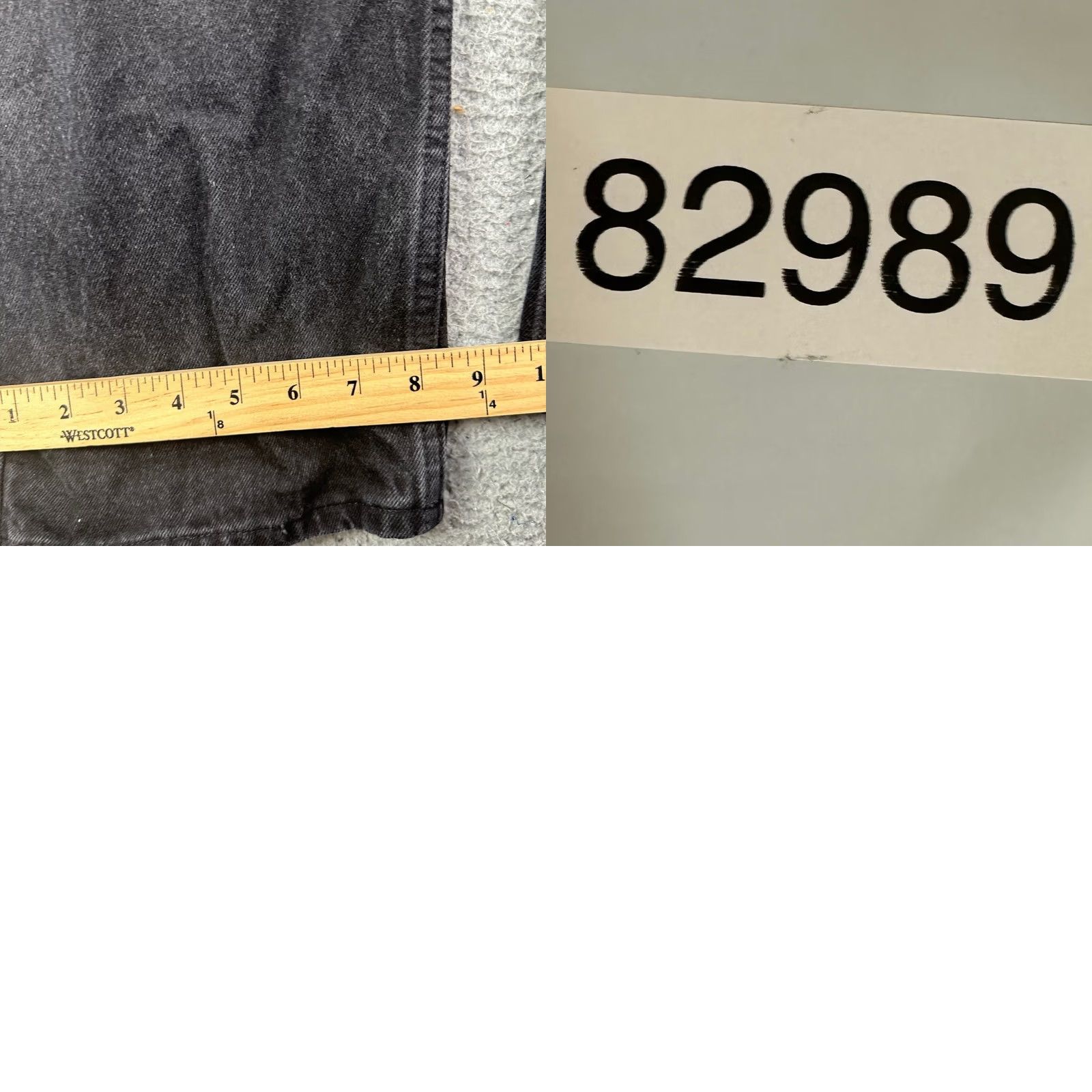 Levi's VINTAGE Levi's 540 Jeans Tapered Leg Mens 46X30 Black Y2K Loose Fit Orange Tab Jeans Men 46X30 Dark Wash 100% Cotton Denim Pockets Zipper Button" Size US 30 / EU 46 - 8 Thumbnail