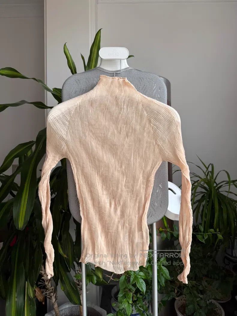 Issey Miyake Issey Miyake Sheer Wicker Long Sleeve Beige Size M / US 6-8 / IT 42-44 - 1 Thumbnail