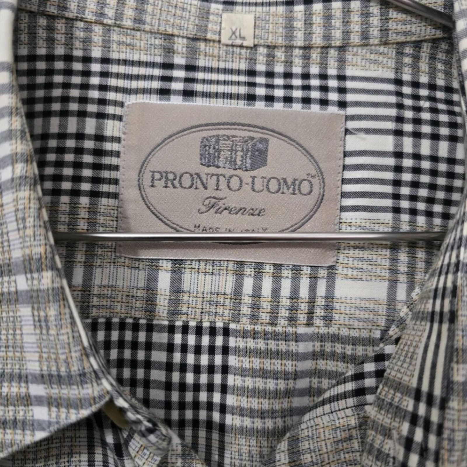 Pronto Uomo Pronto Uomo Firenze Glen Plaid Short Sleeve Made in Italy Size US XL / EU 56 / 4 - 3 Thumbnail