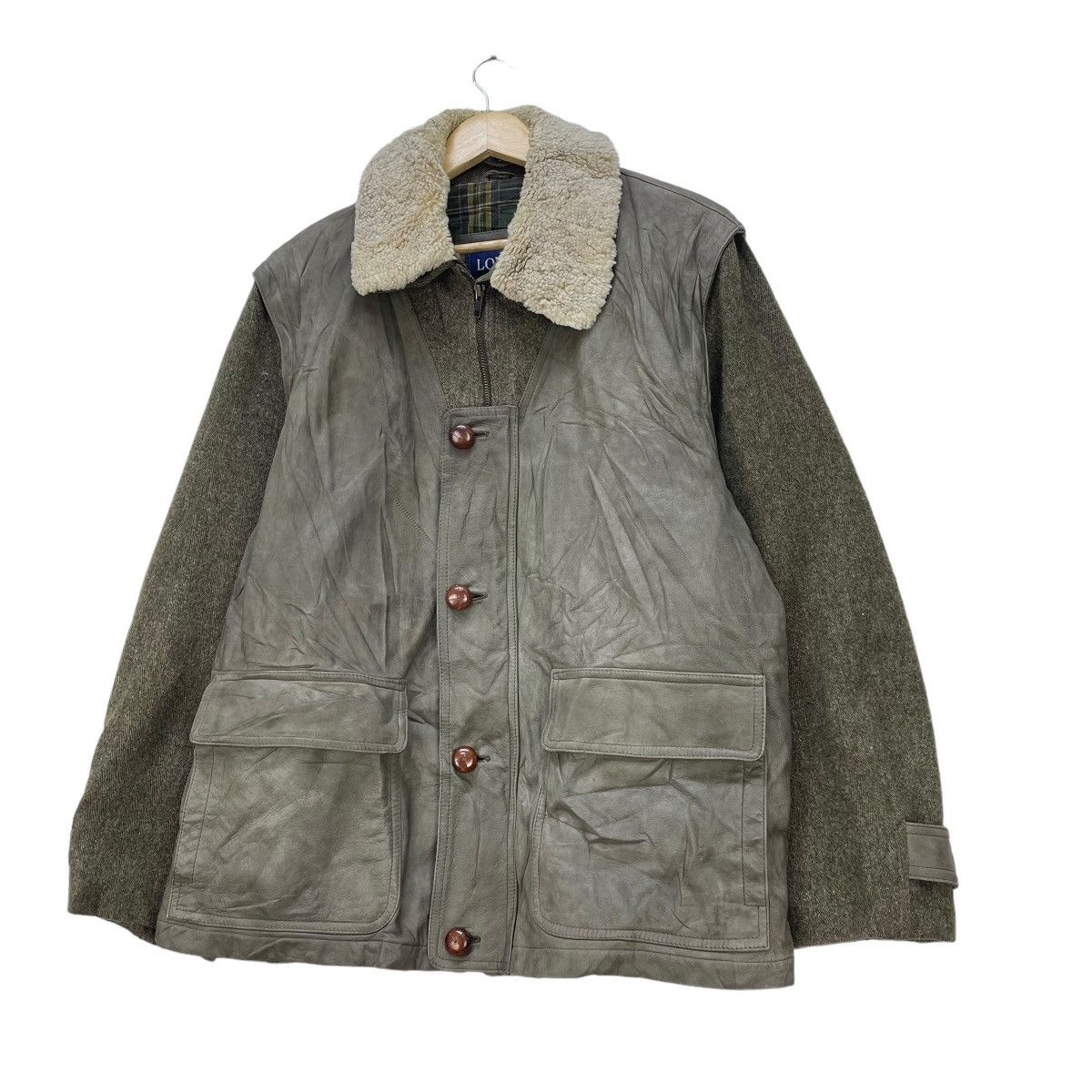 Genuine Leather Leather Jacket Longhi Made In Italy Detachable Sleeve Jacket Size US M / EU 48-50 / 2 - 1 Thumbnail
