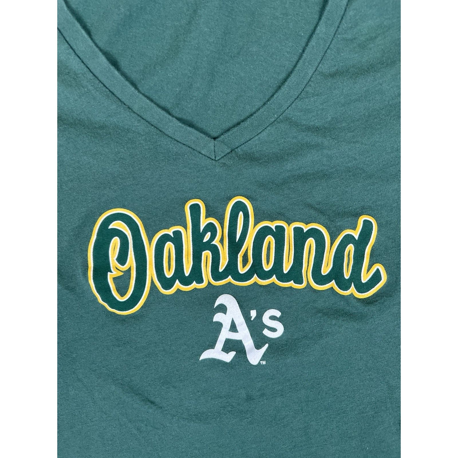 Other Oakland Athletics Women’s V-Neck T-Shirt Size M Campus Lifes Size M / US 6-8 / IT 42-44 - 2 Thumbnail