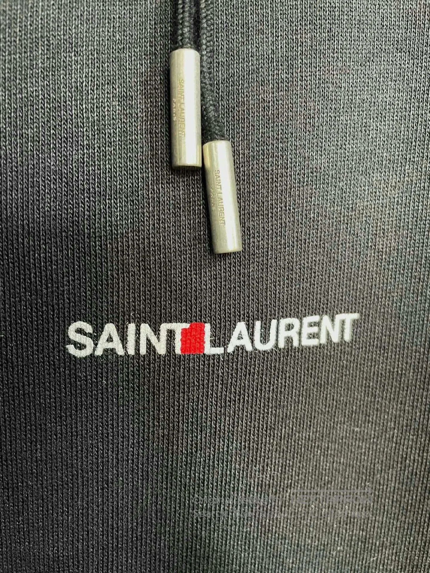 Saint Laurent Paris Saint Laurent Black Logo Hoodie. Size US M / EU 48-50 / 2 - 4 Thumbnail