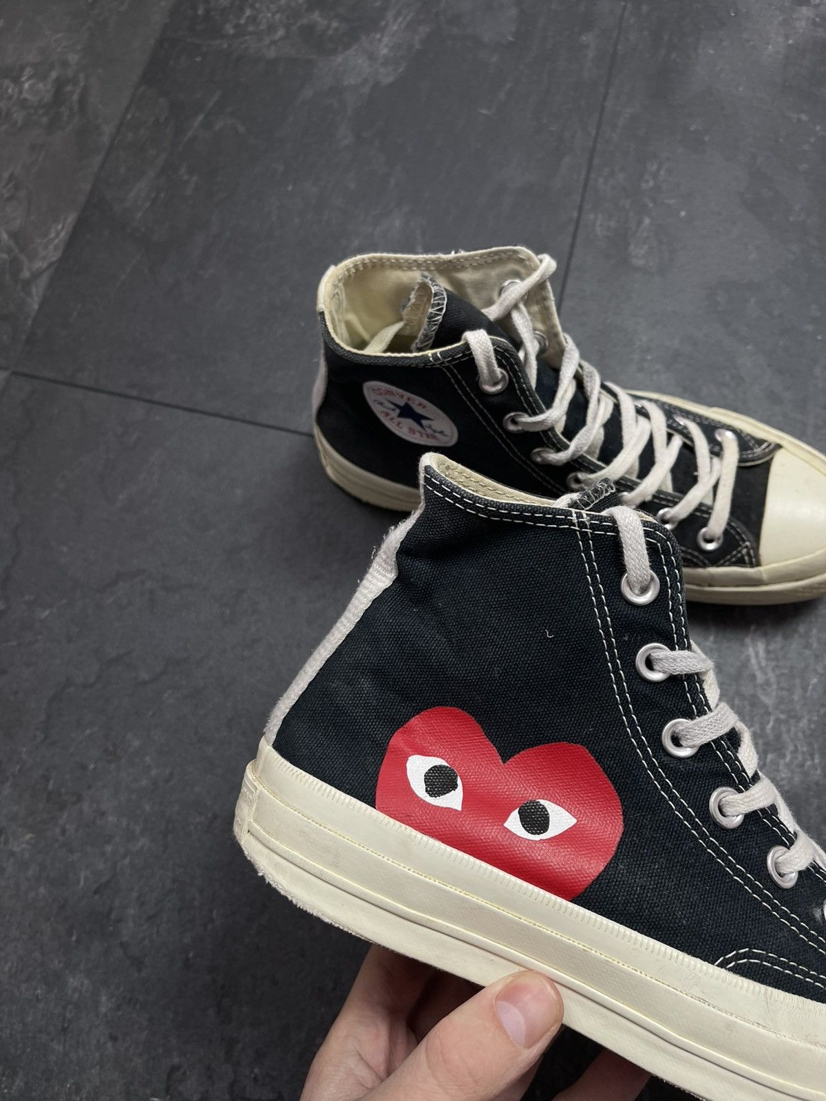 Comme des Garcons × Comme des Garcons PLAY × Streetwear COMME DES GARÇONS CONVERSE Size US 5 / EU 37 - 2 Thumbnail