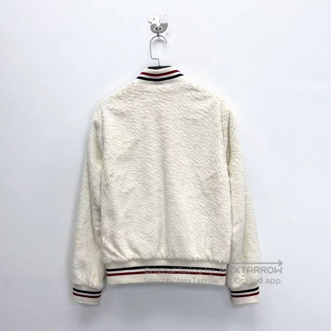 Saint Laurent Paris Saint Laurent White Teddy Baseball Jacket. Size US M / EU 48-50 / 2 - 2 Thumbnail