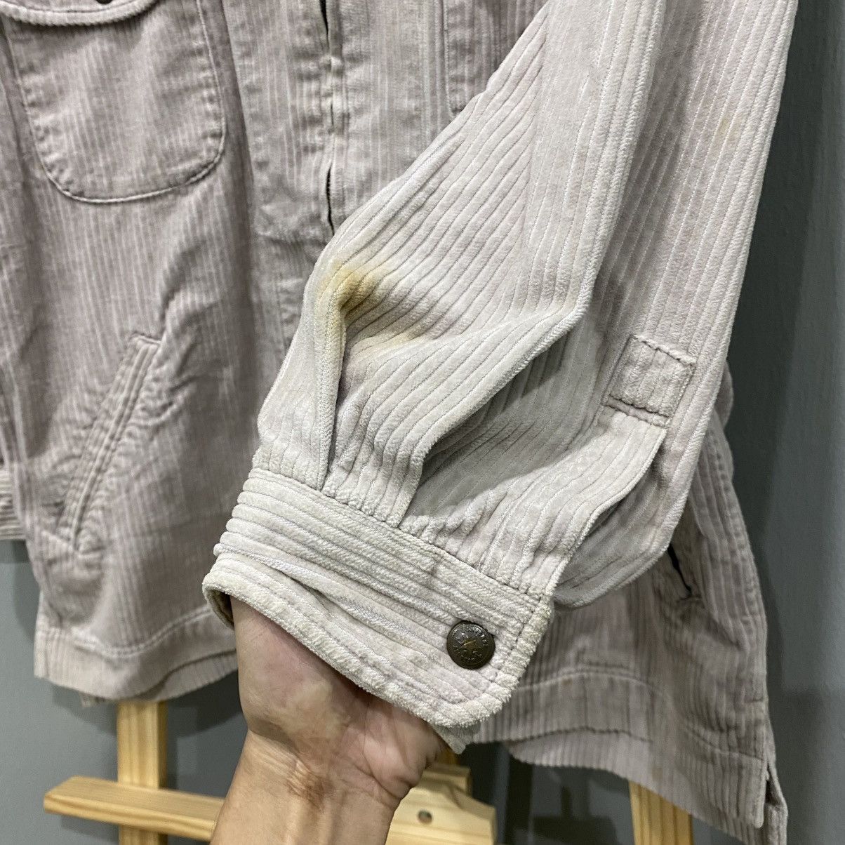 Converse Vintage 90s Converse All Star Corduroy Zip-Up Work Jacket Size US M / EU 48-50 / 2 - 9 Thumbnail