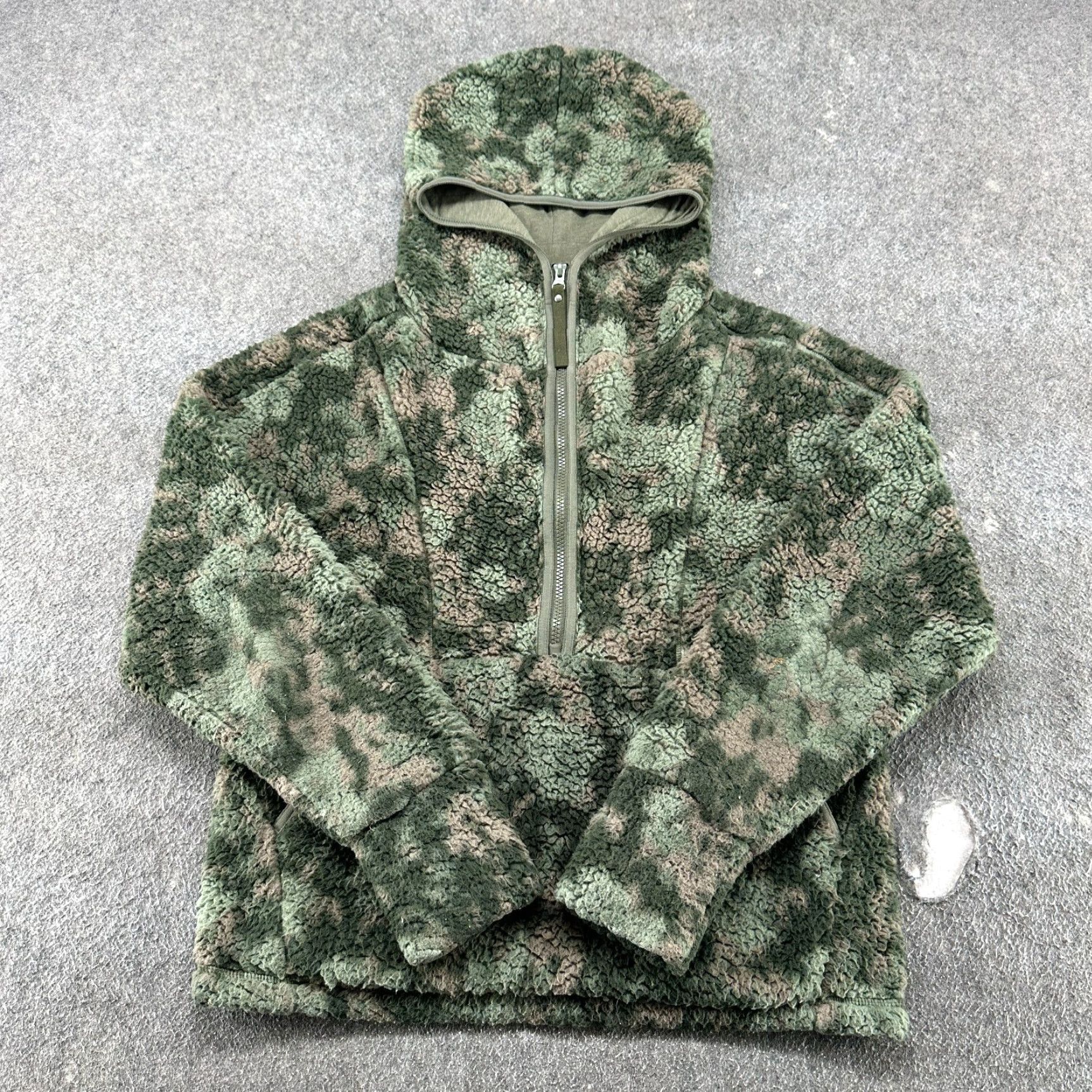 Prana prAna Jacket Womens Small Green Camo Fleece Hooded Pullover 1/4 Zip Polar Escape Jacket Short Long Sleeve Multicolor Regular Womens Size S / US 4 / IT 40 - 2 Thumbnail