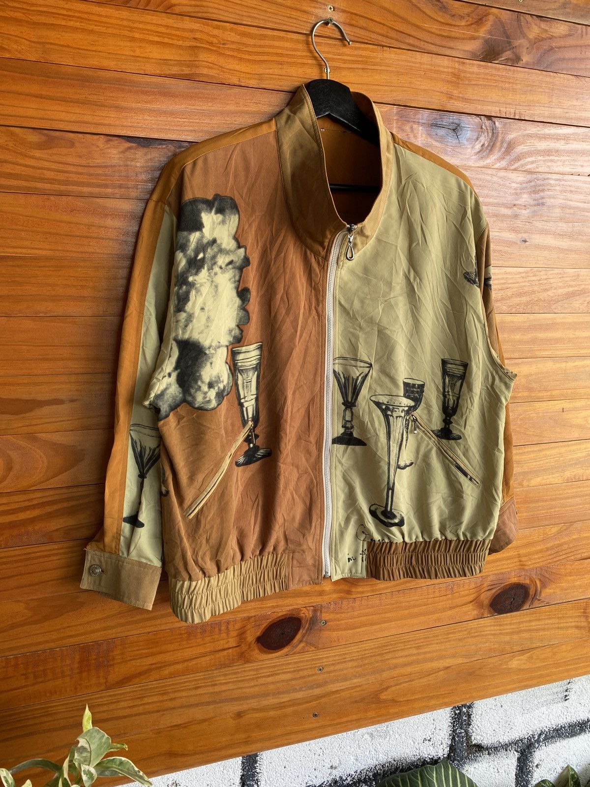 Japanese Brand Vintage Japanese Graphic Bomber Jacket Art Print Zip-Up Size L / US 10 / IT 46 - 5 Thumbnail