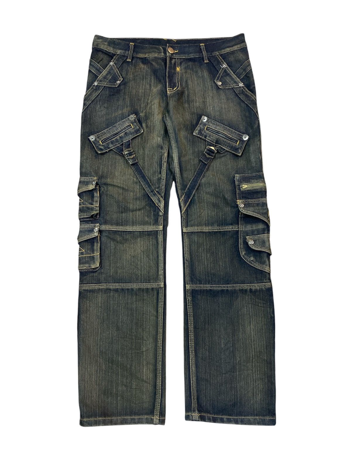 Japanese Brand Jeans De art Multipocket Jeans Size US 35 - 1 Thumbnail
