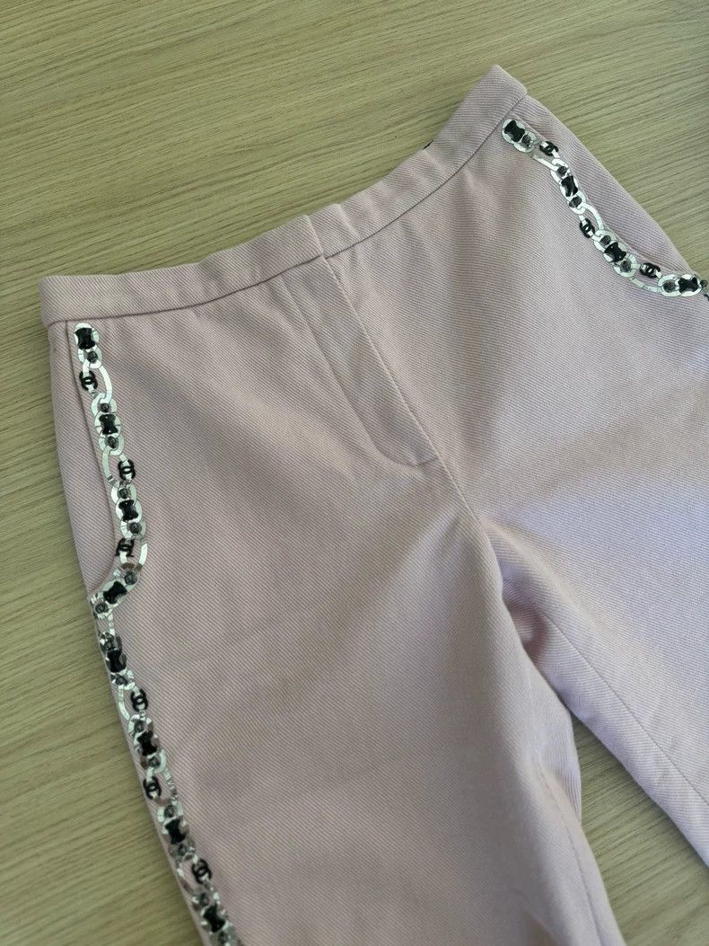 Chanel Chanel 21s pink beaded denim pants Size 42" / US 20 - 4 Thumbnail